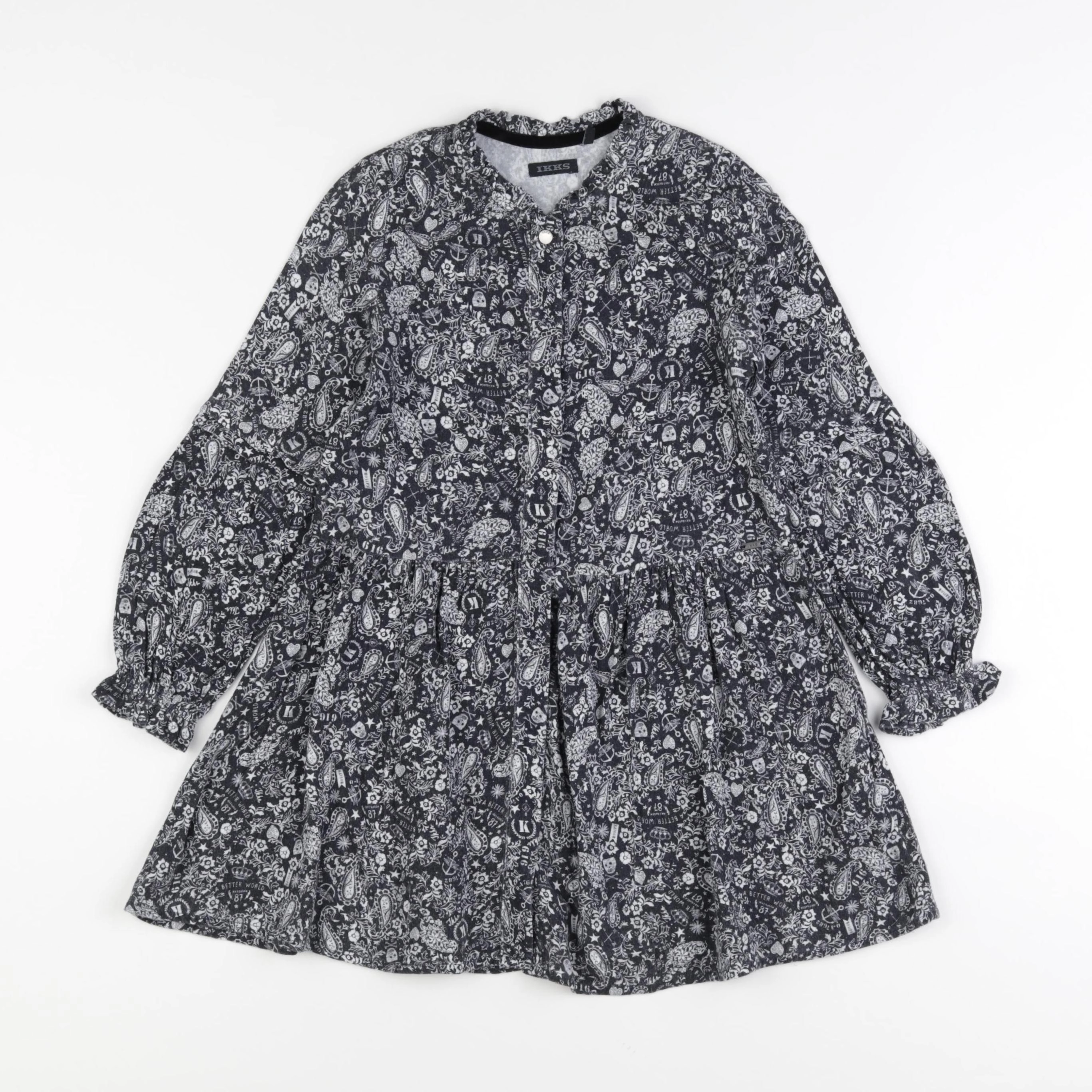 IKKS - robe noir - 6 ans