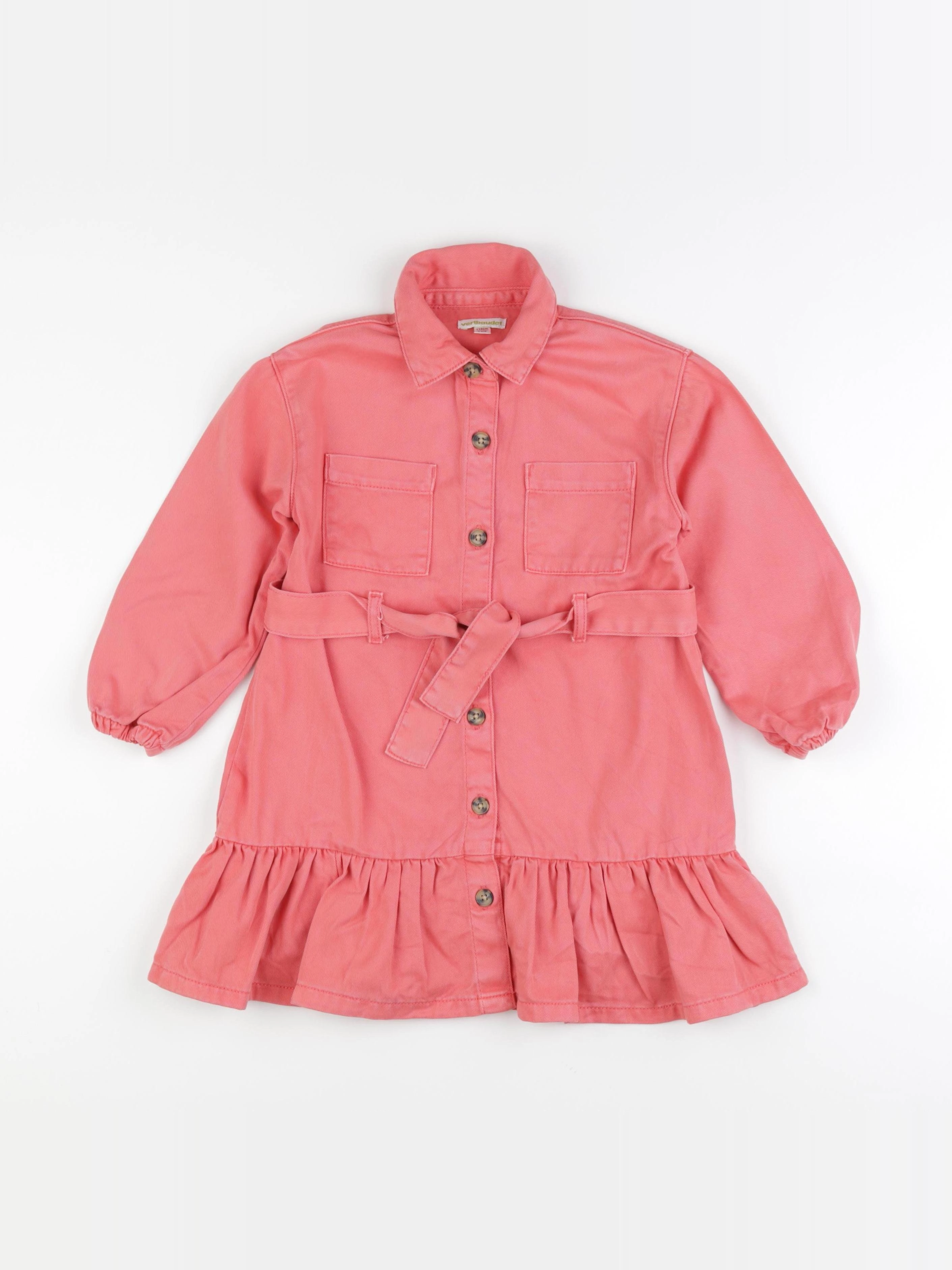 Vertbaudet - robe orange - 5 ans