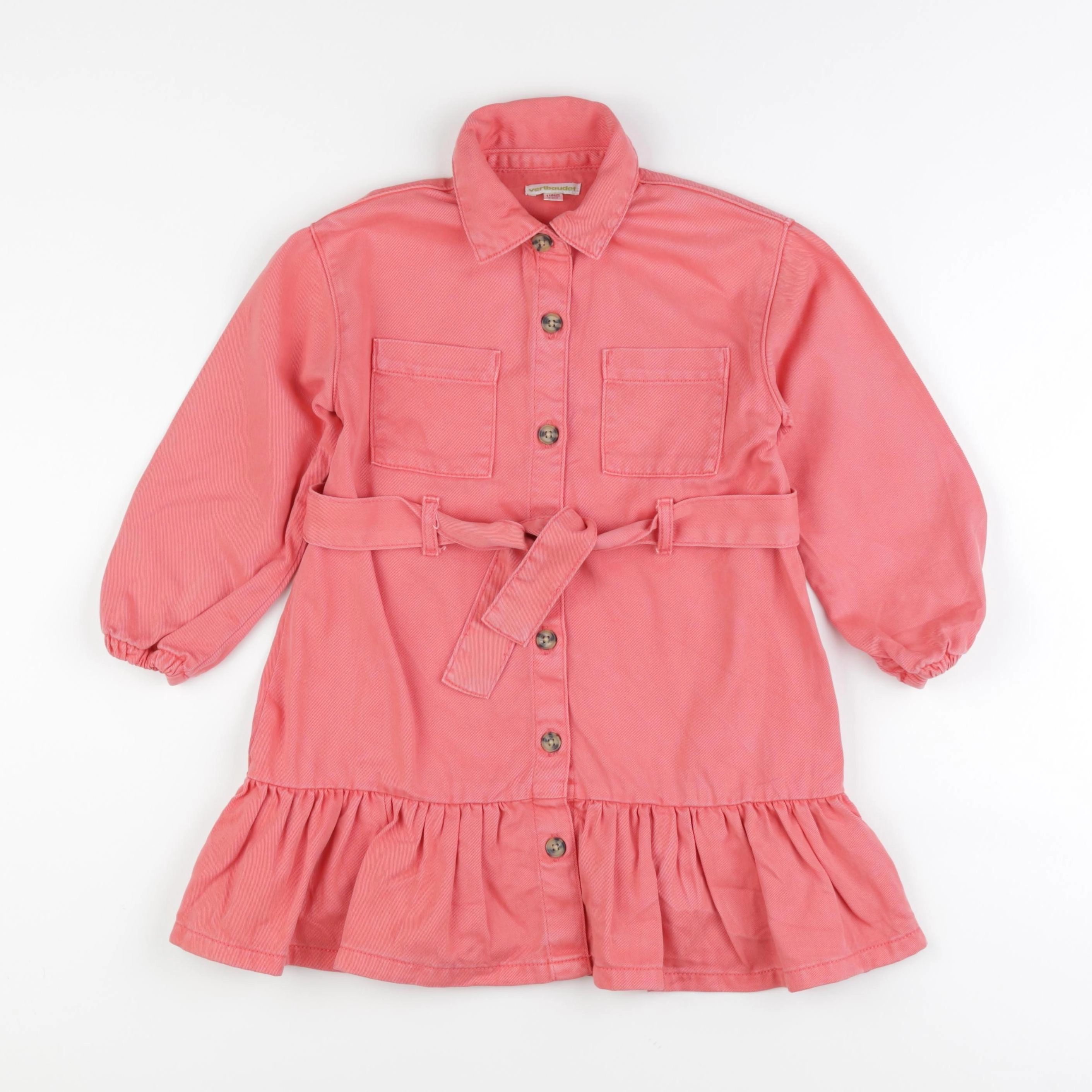 Vertbaudet - robe orange - 5 ans