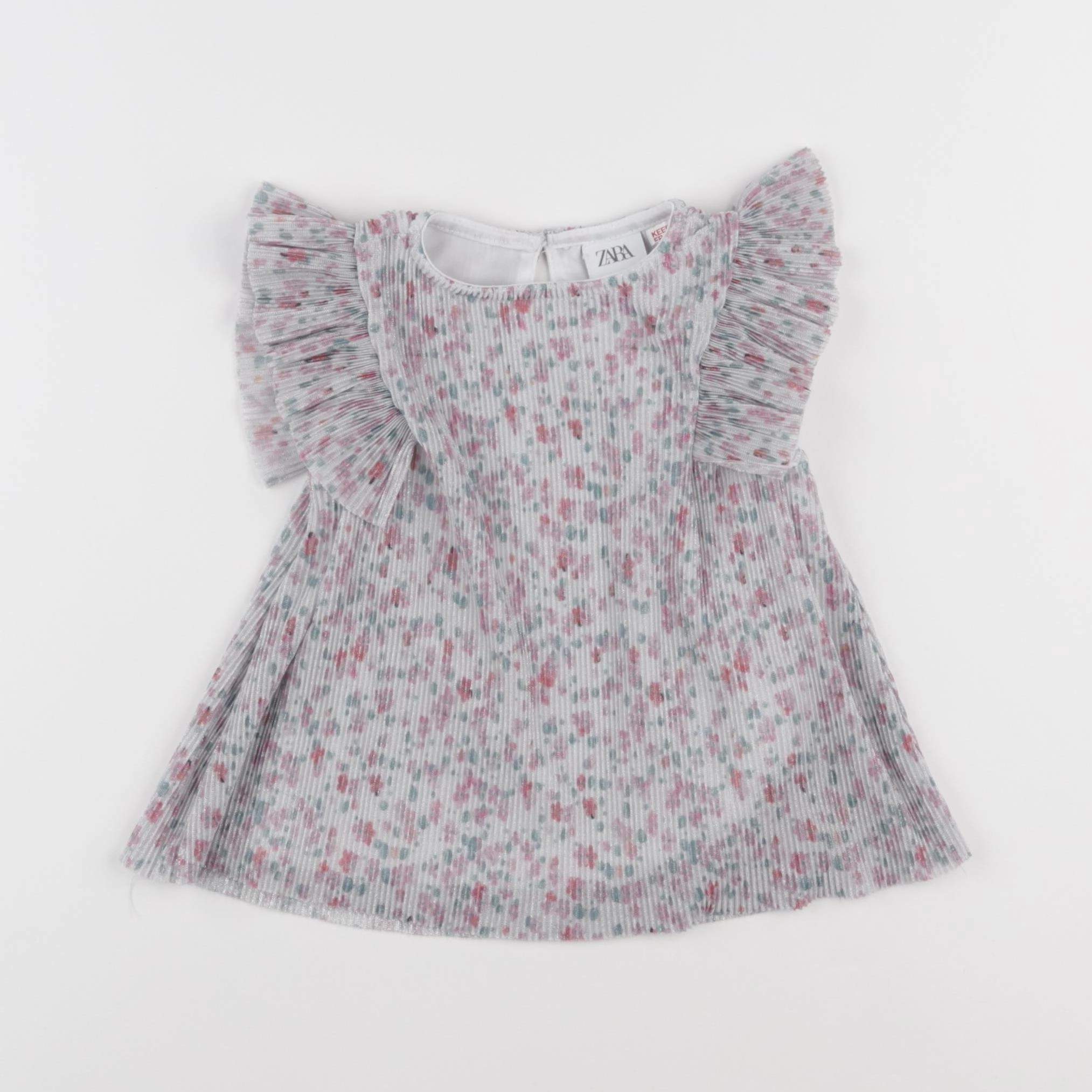 Zara - blouse argent - 18/24 mois