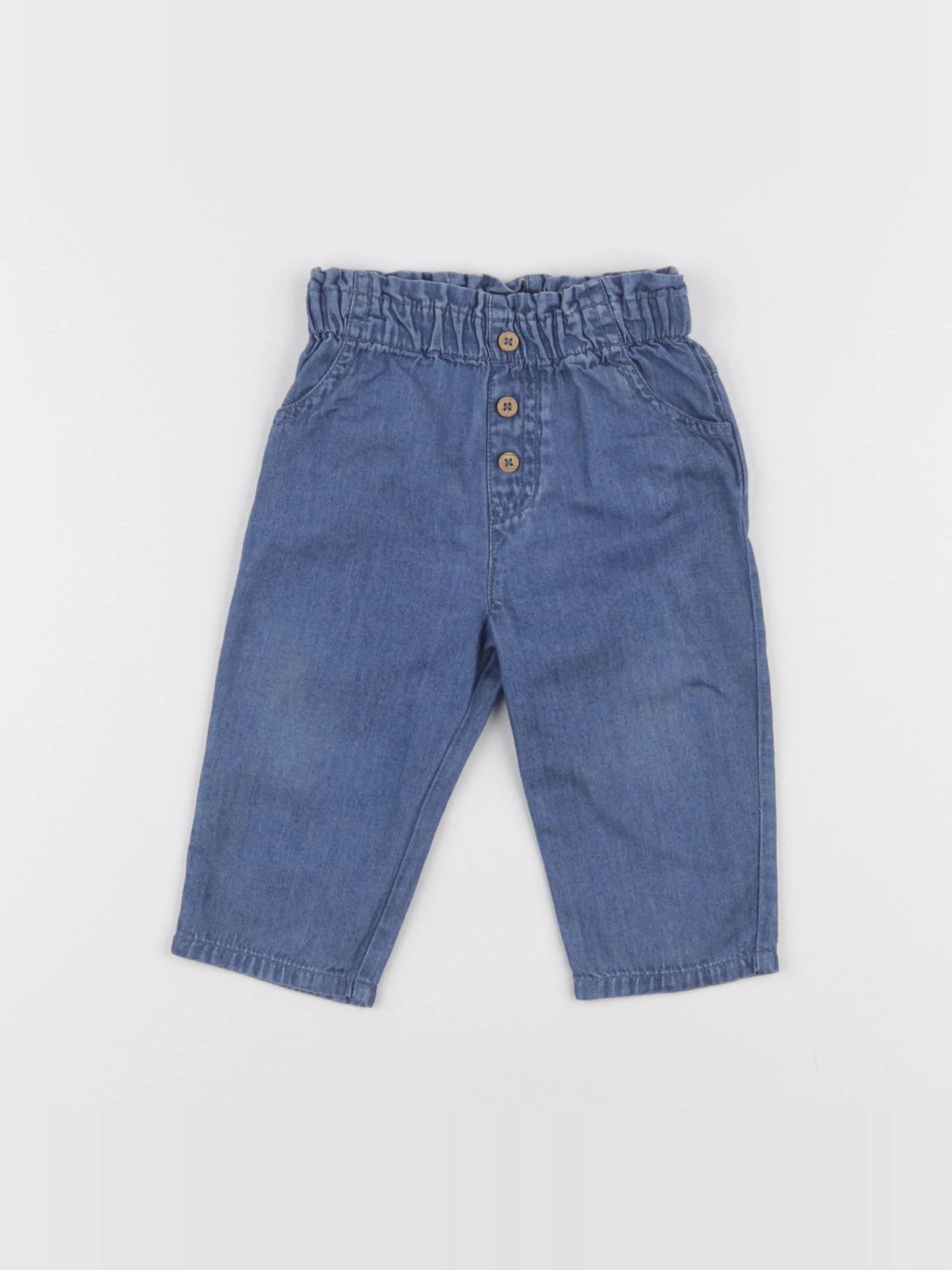 Boutchou - pantalon bleu - 6 mois