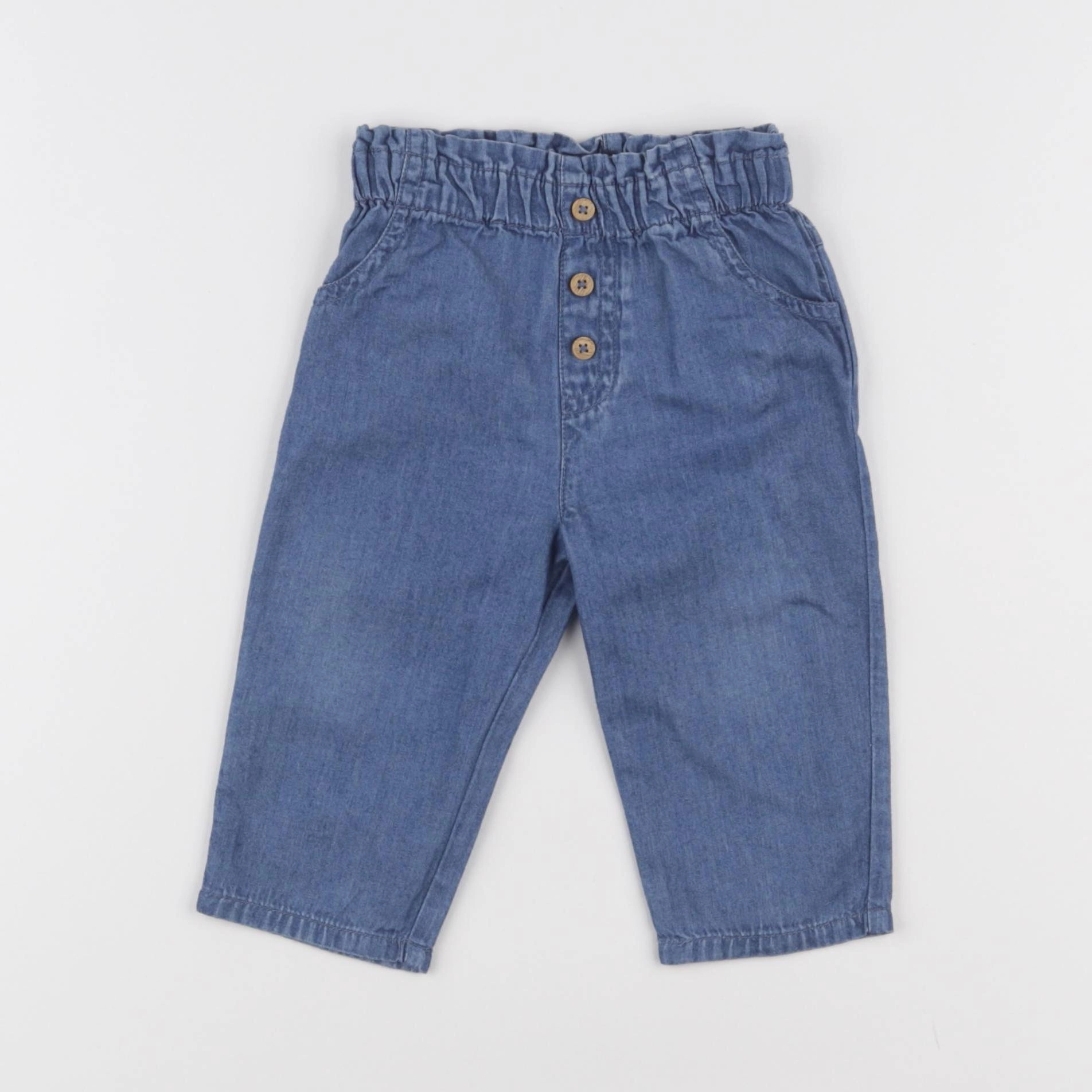 Boutchou - pantalon bleu - 6 mois
