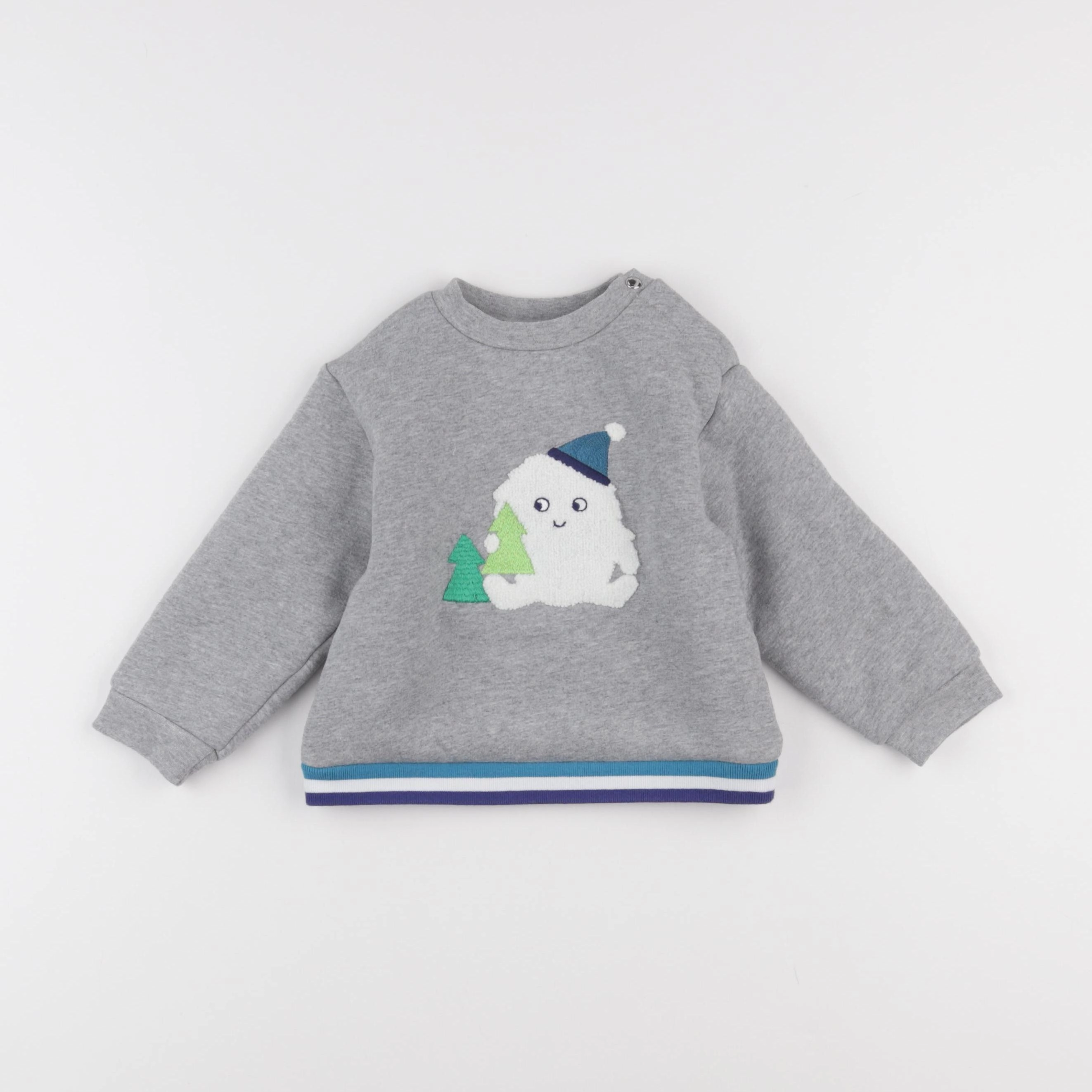 Jacadi - pull gris - 24 mois