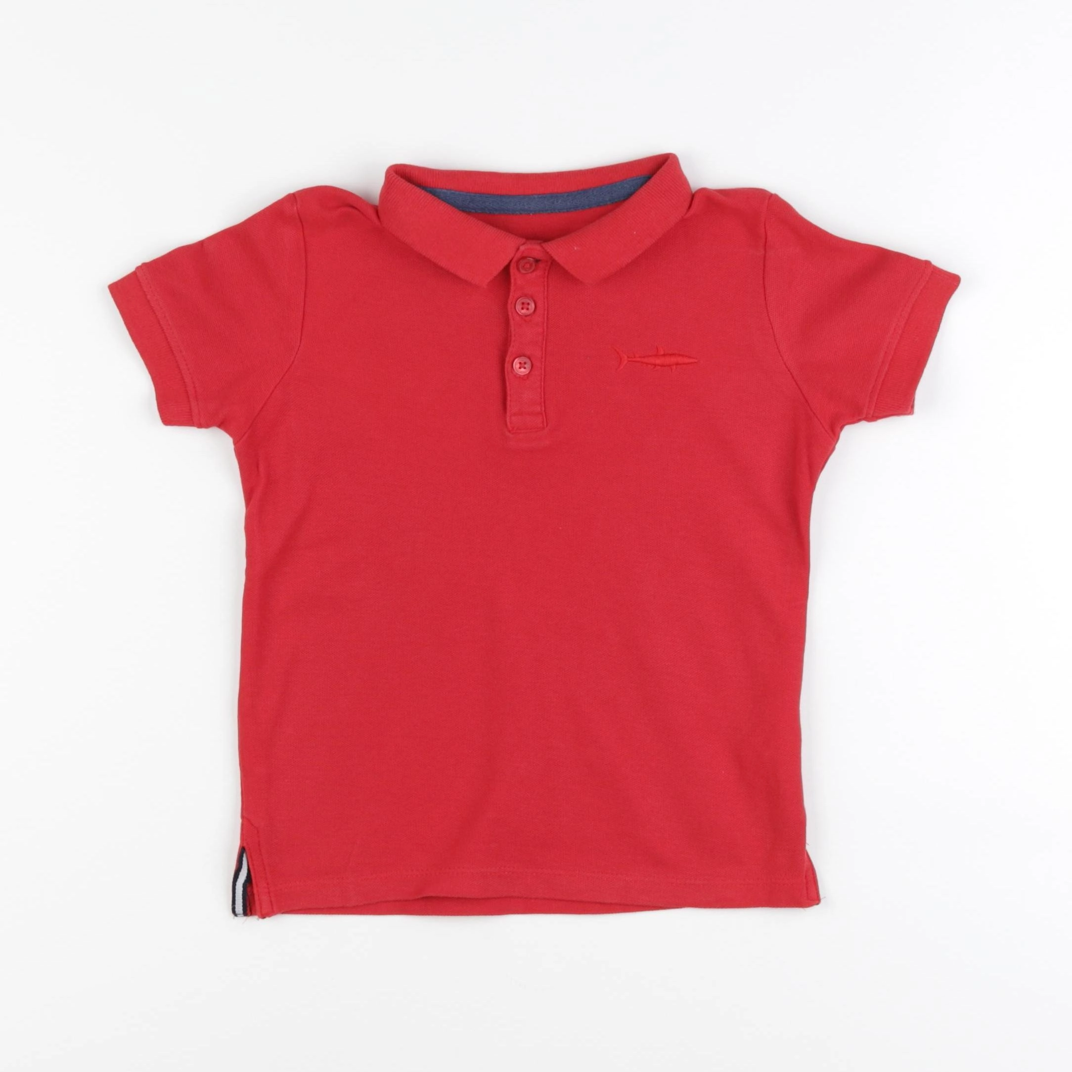 Vertbaudet - polo rouge - 5 ans