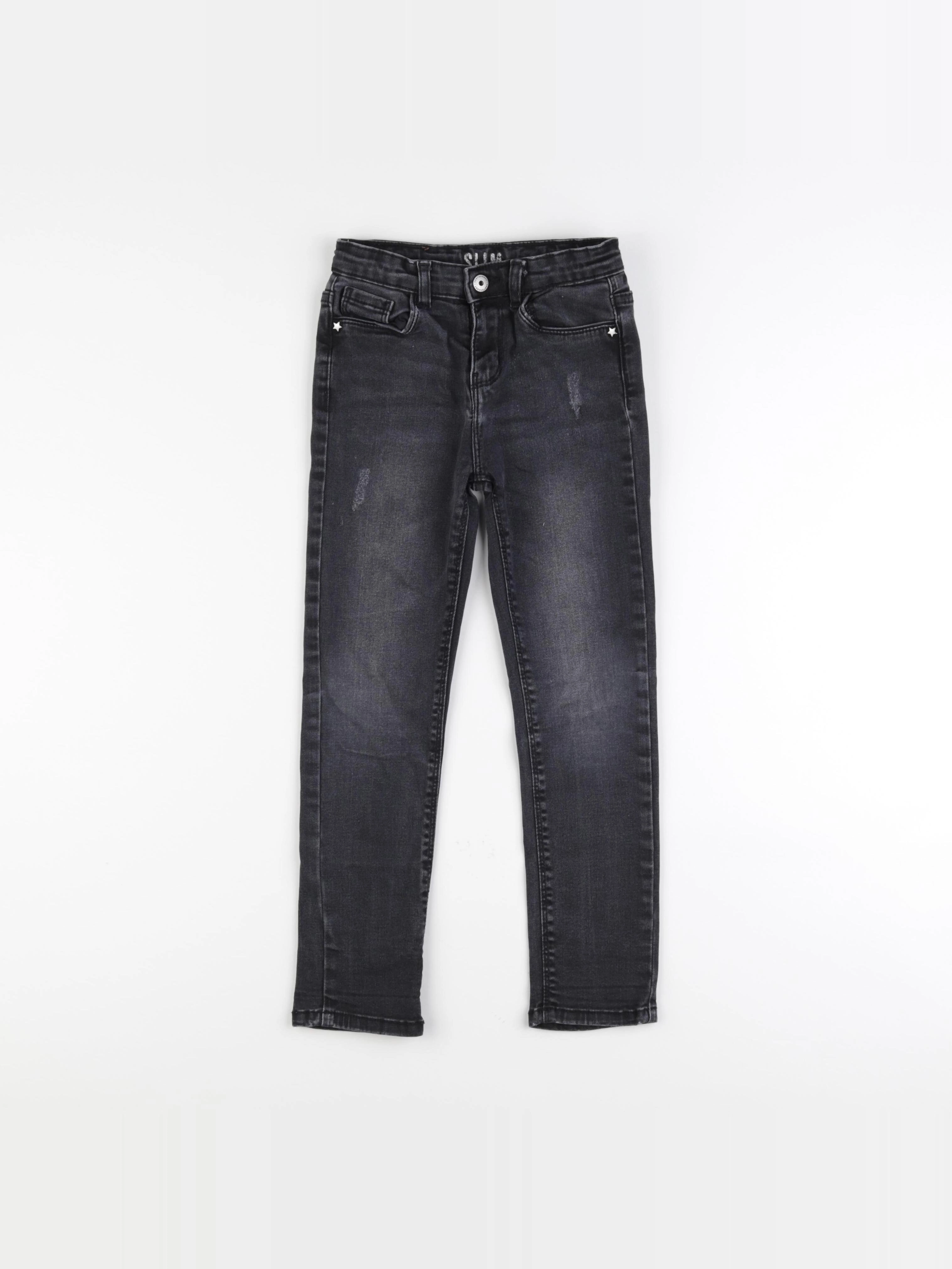 Vertbaudet - jean noir - 7 ans
