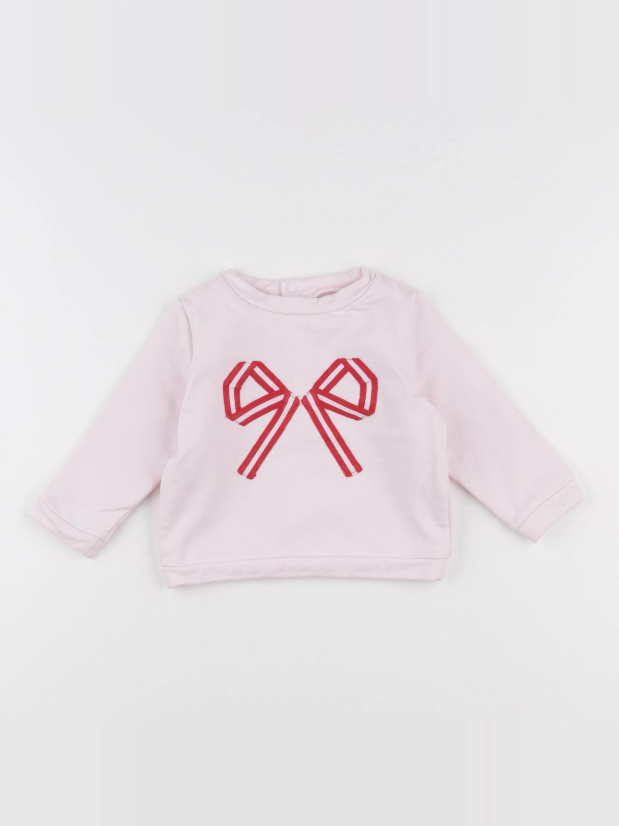 Jacadi - sweat rose - 12 mois