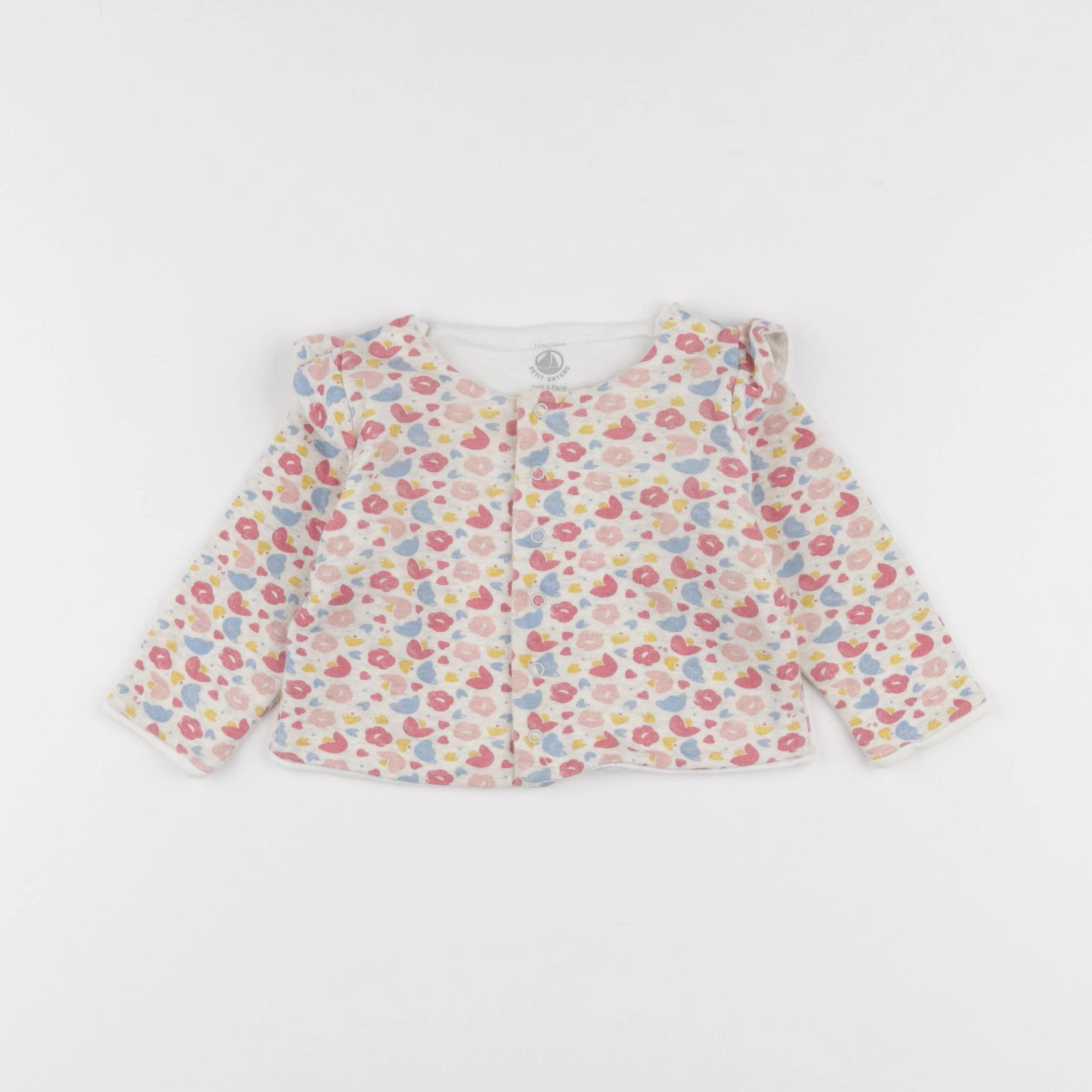 Petit Bateau - sweat rose - 12 mois