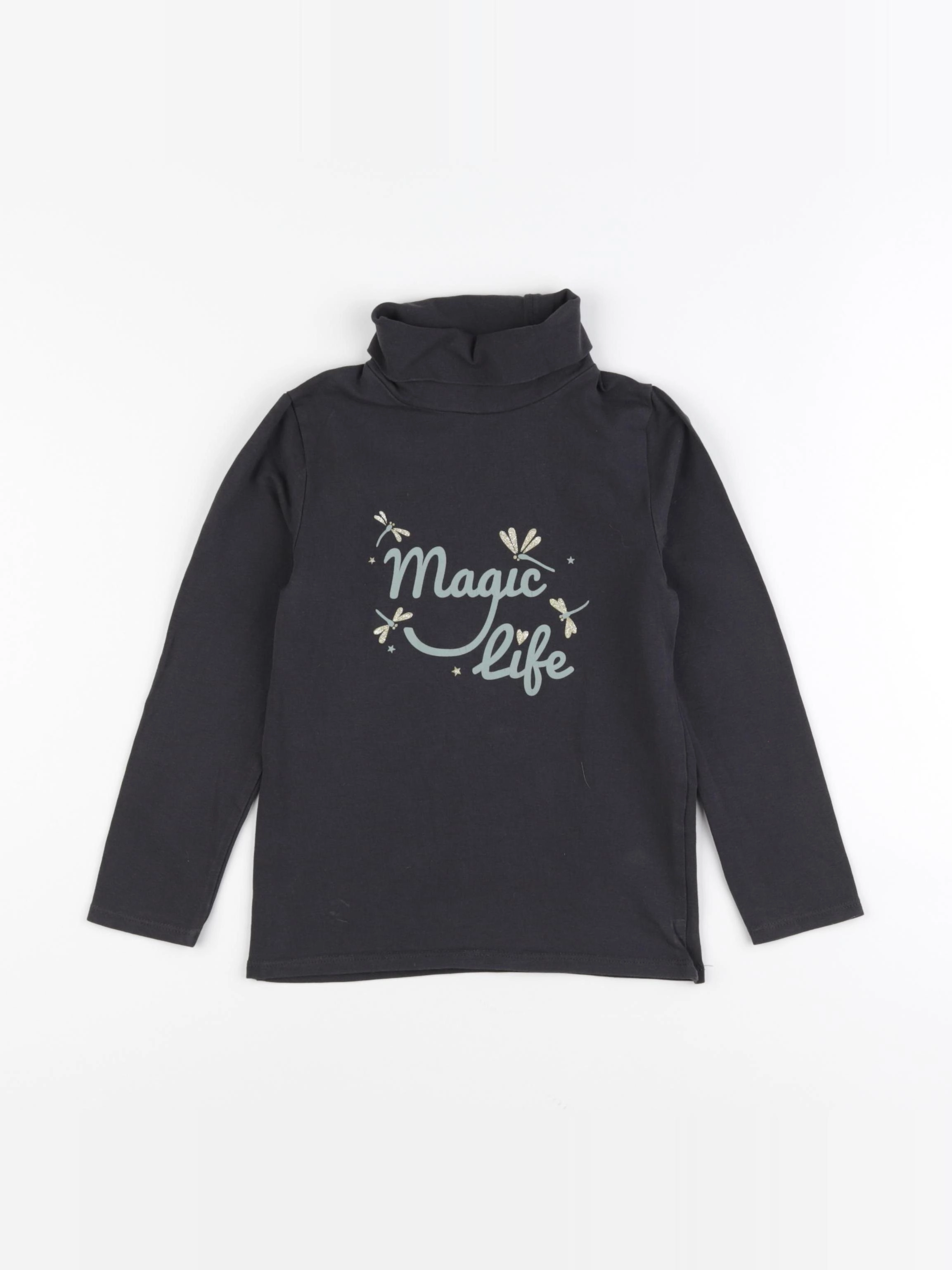 Vertbaudet - sous-pull noir - 6 ans