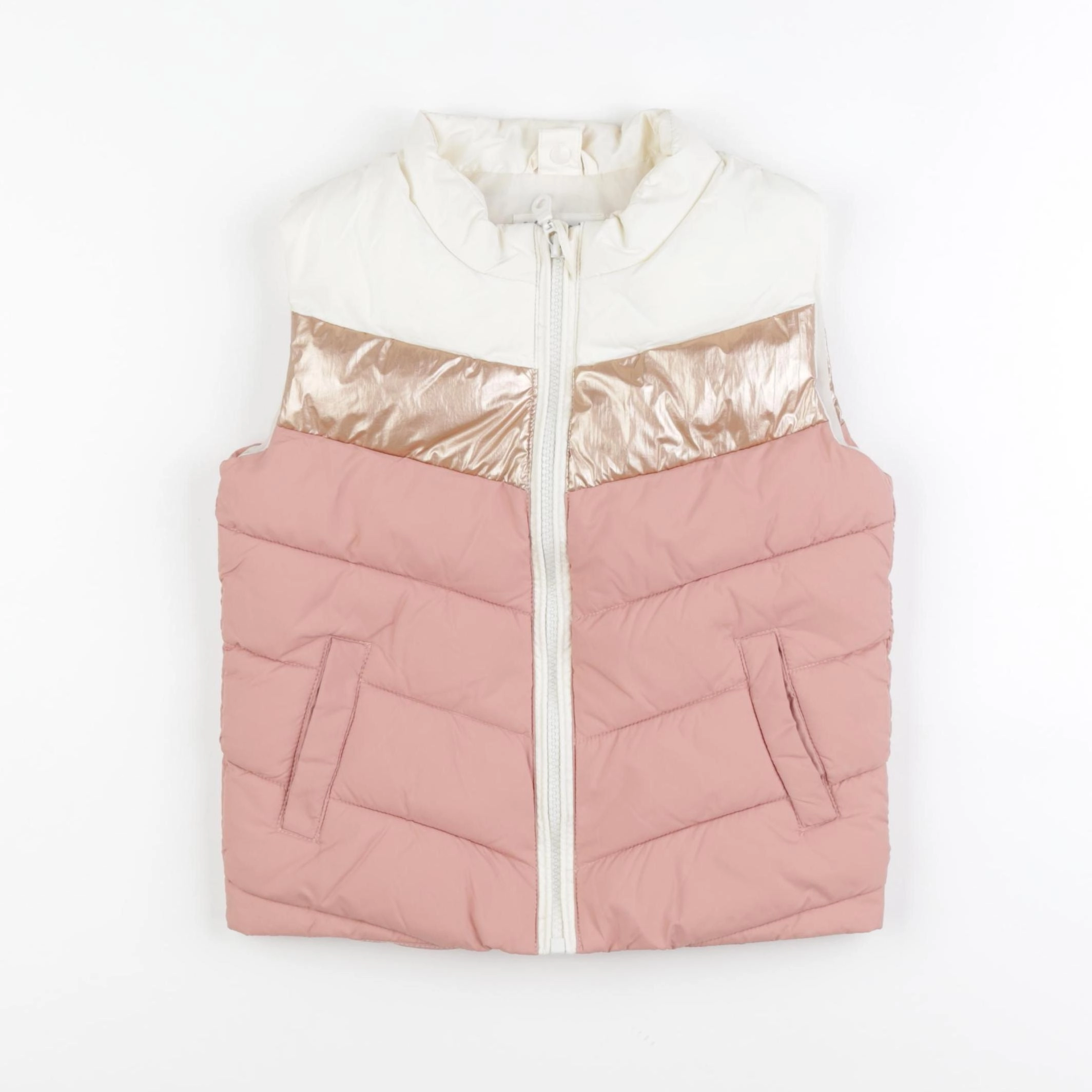 Vertbaudet - doudoune rose - 6 ans