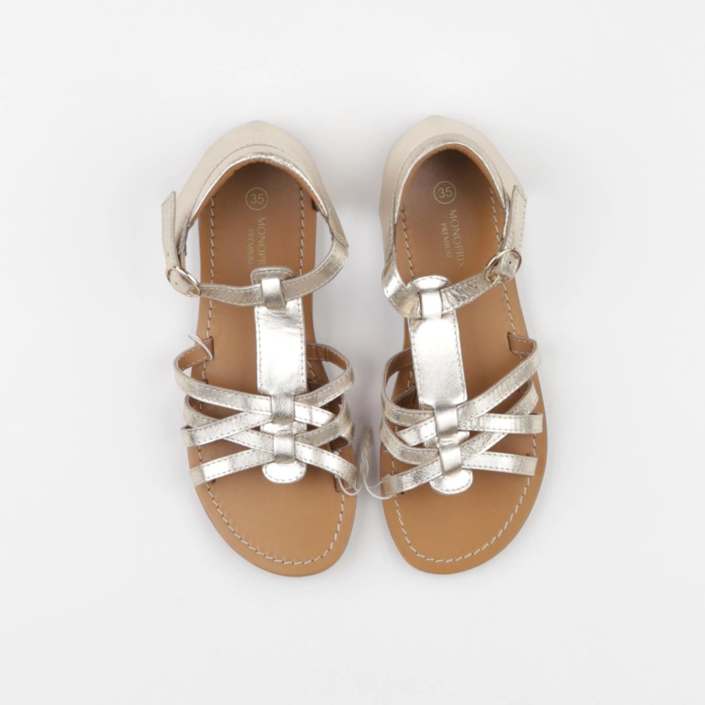Monoprix - sandales or - pointure 35