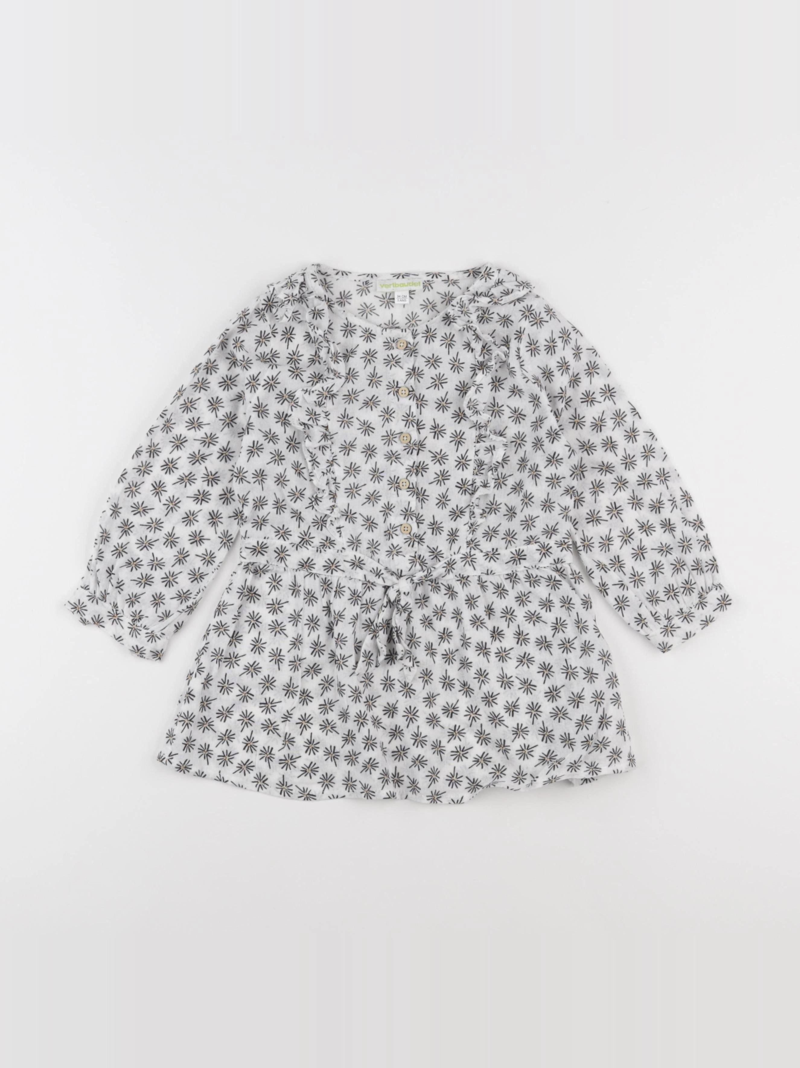 Vertbaudet - robe blanc - 3 ans