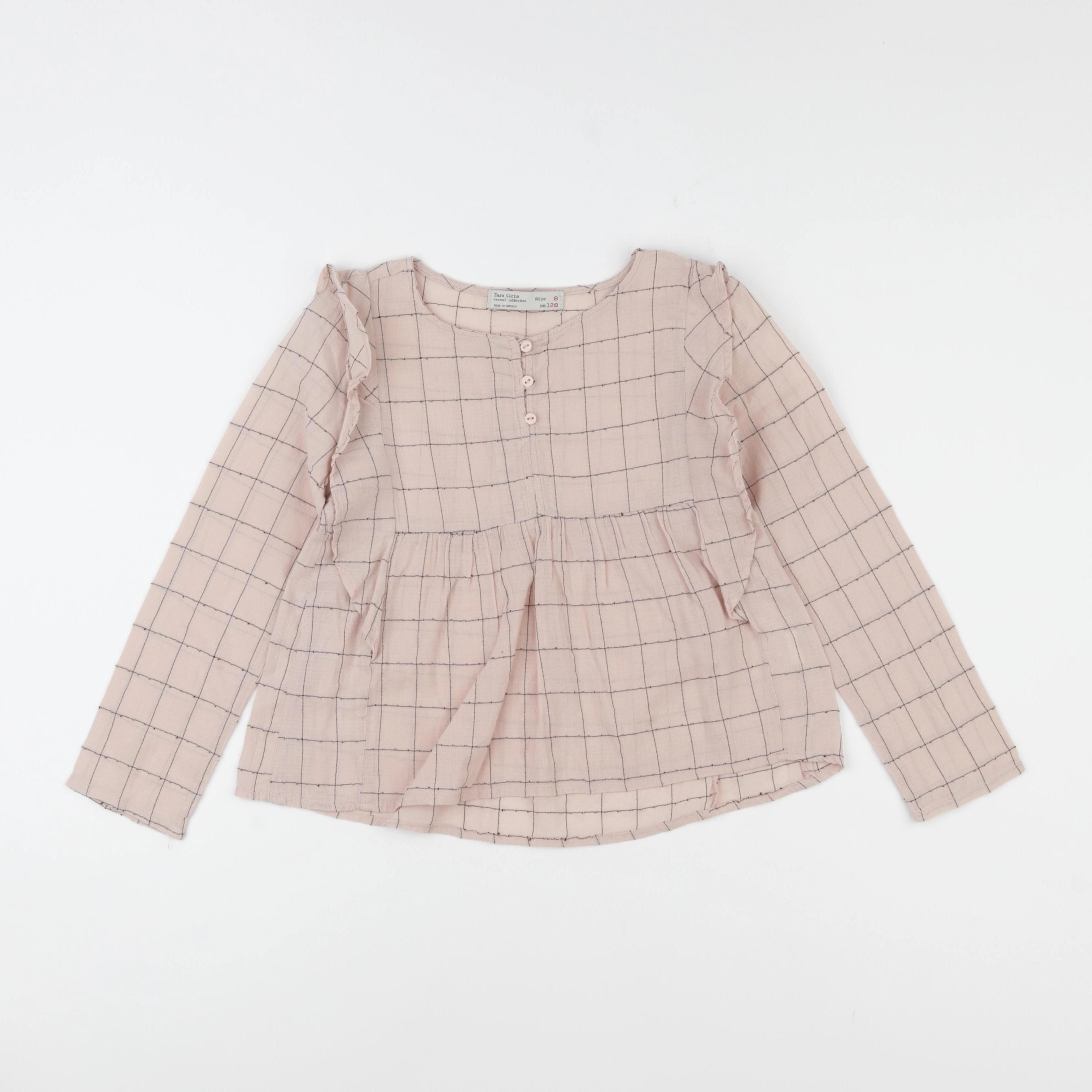 Zara - blouse rose - 8 ans