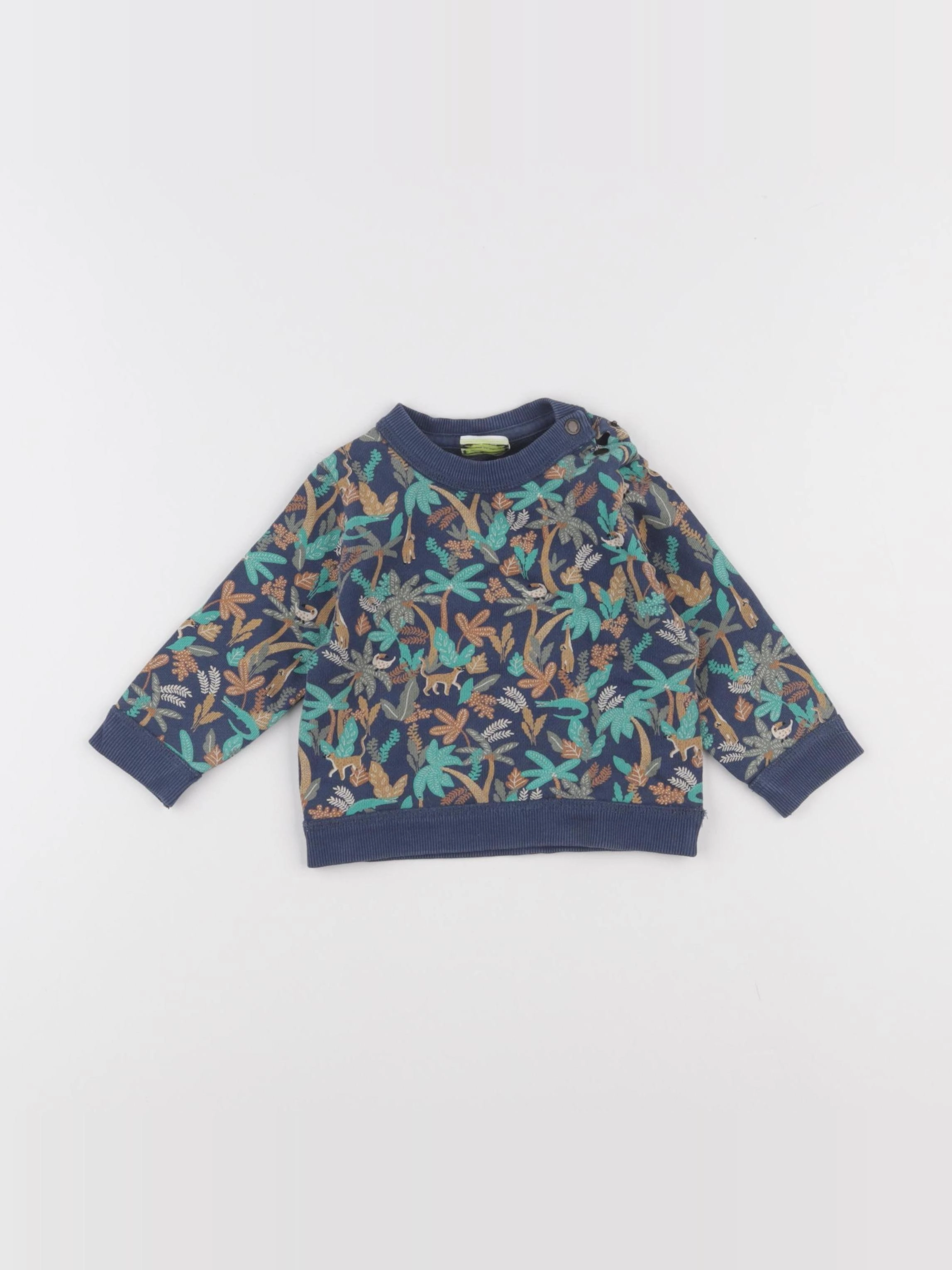 Tape à l'oeil - sweat bleu - 6 mois