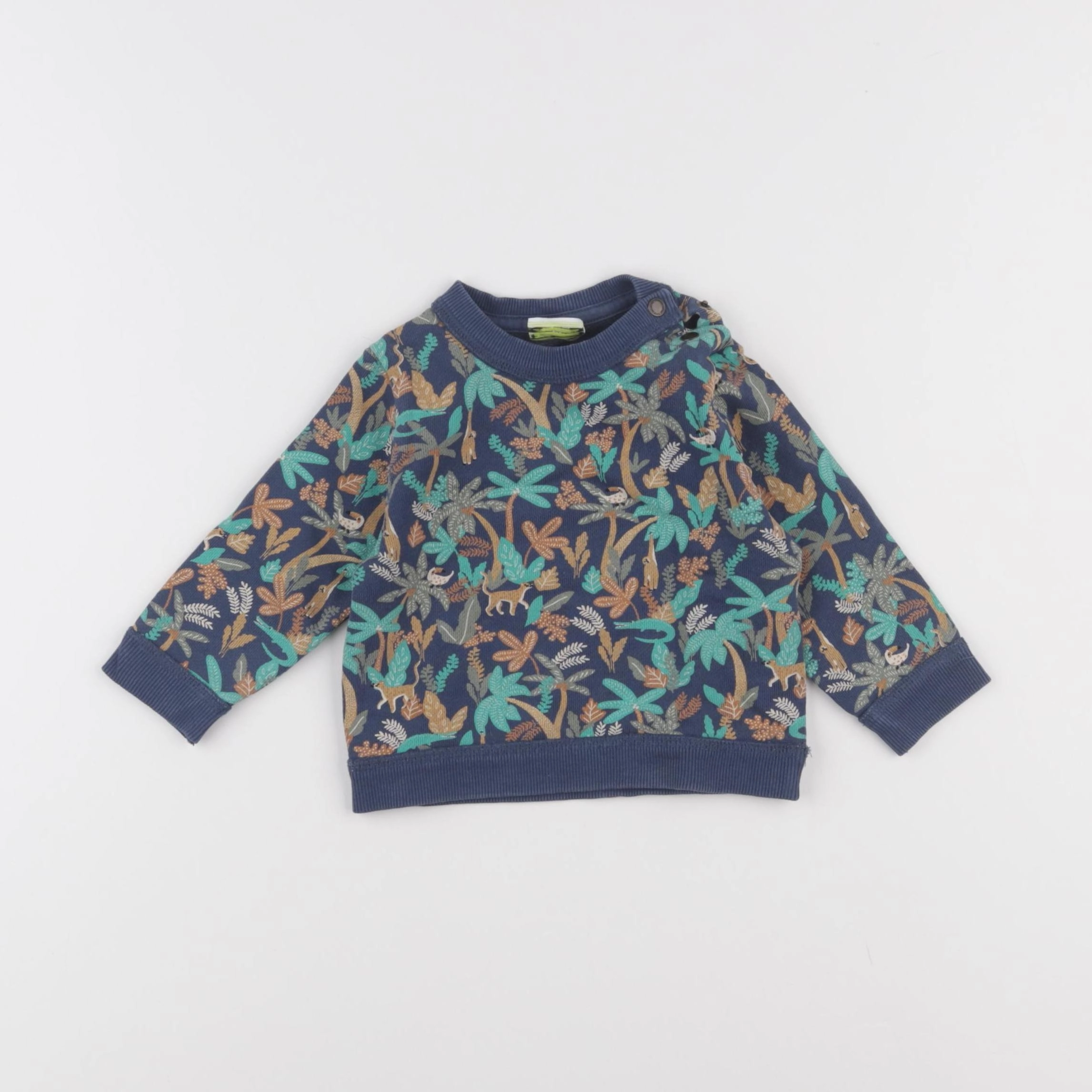 Tape à l'oeil - sweat bleu - 6 mois