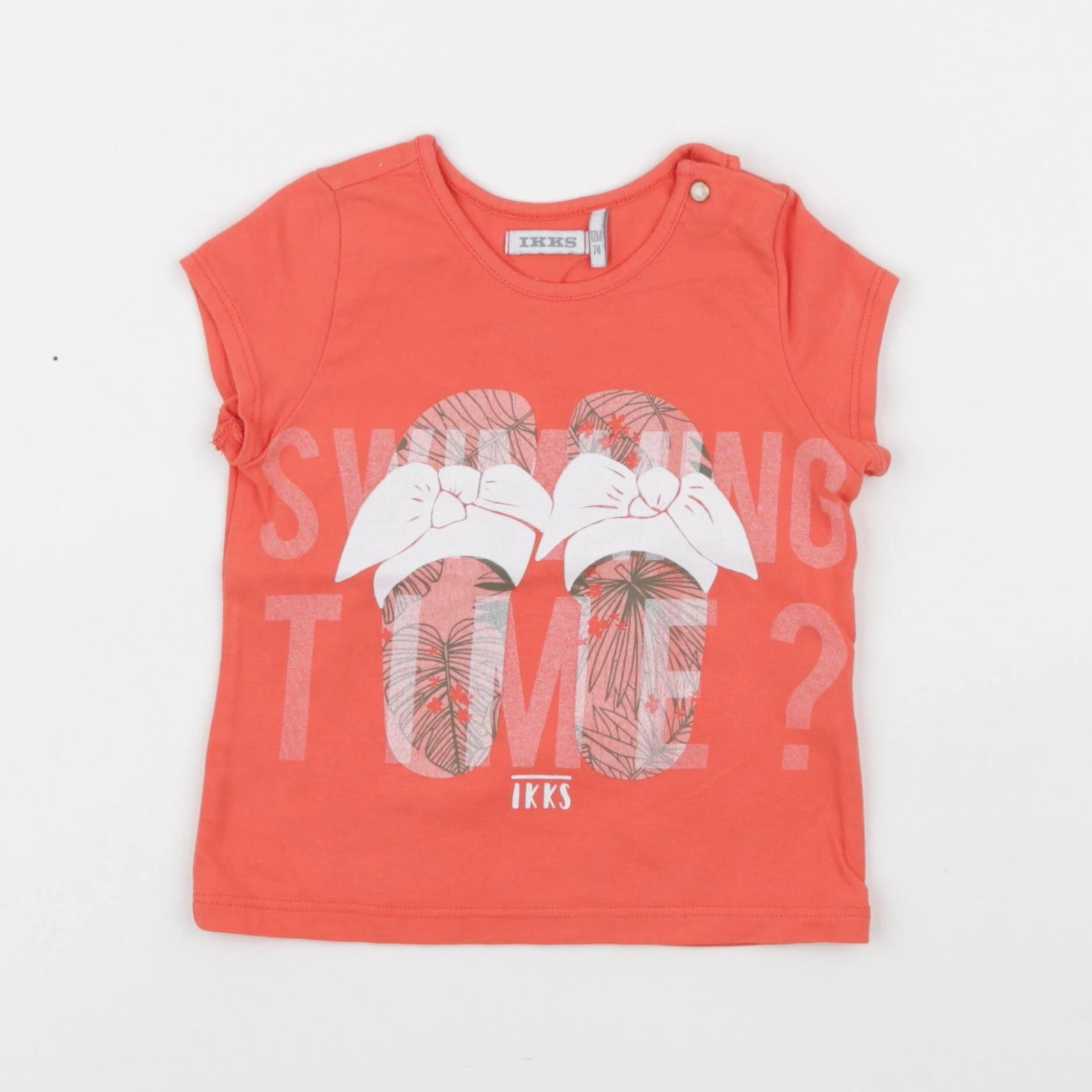 IKKS - tee-shirt rouge - 12 mois
