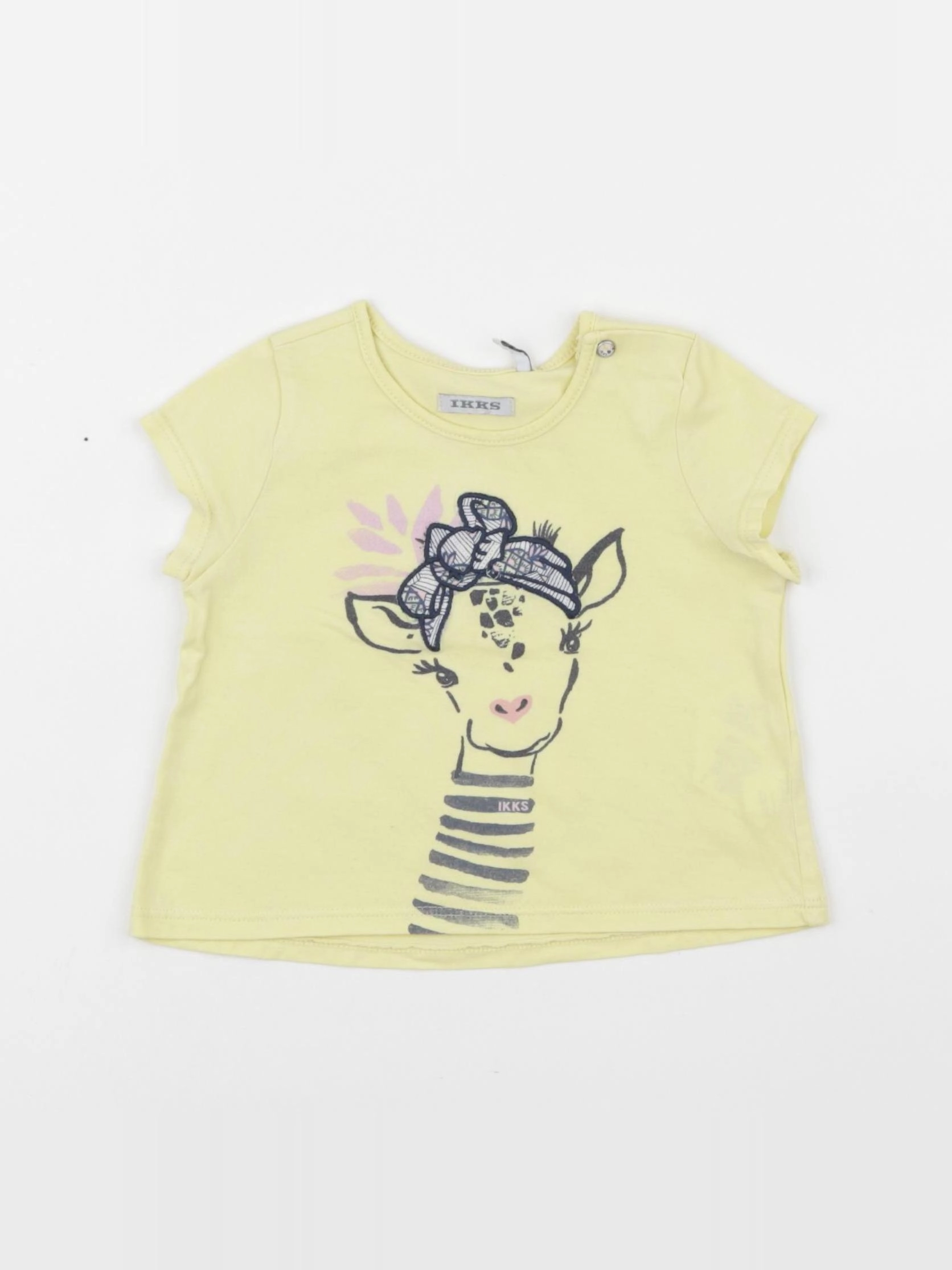 IKKS - tee-shirt jaune - 12 mois