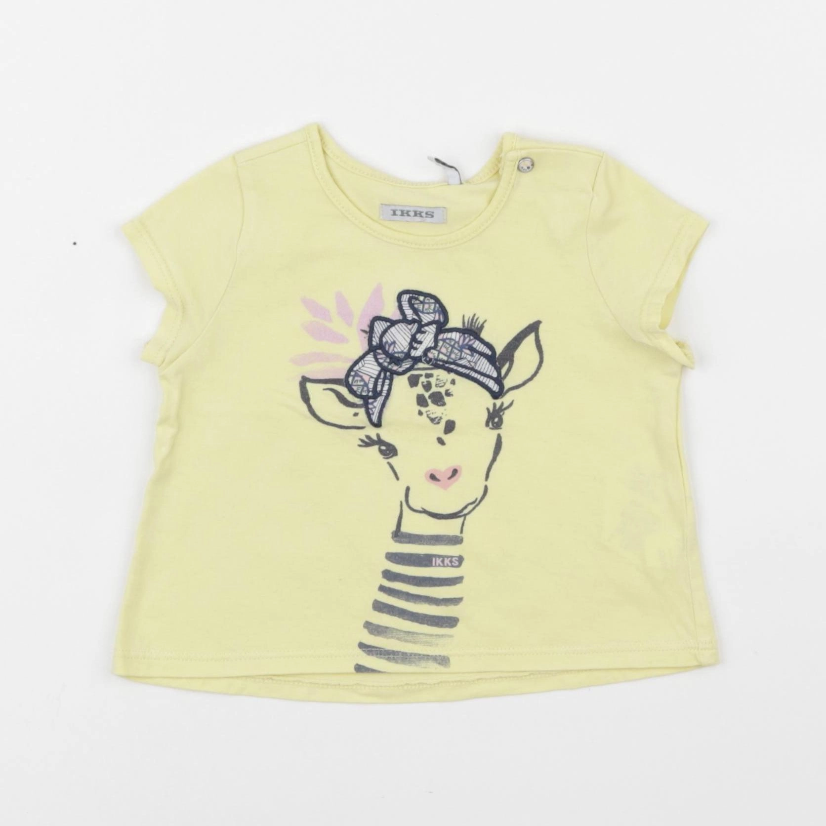 IKKS - tee-shirt jaune - 12 mois