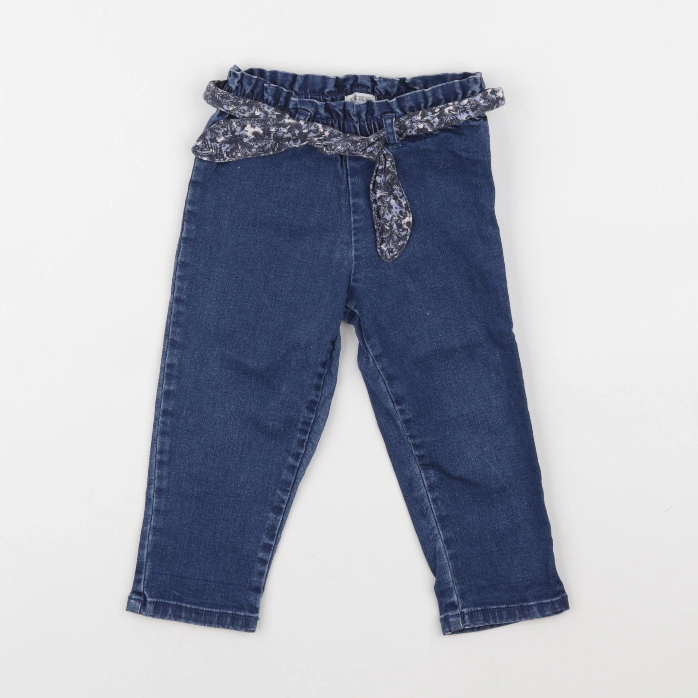 IKKS - jean bleu - 2 ans