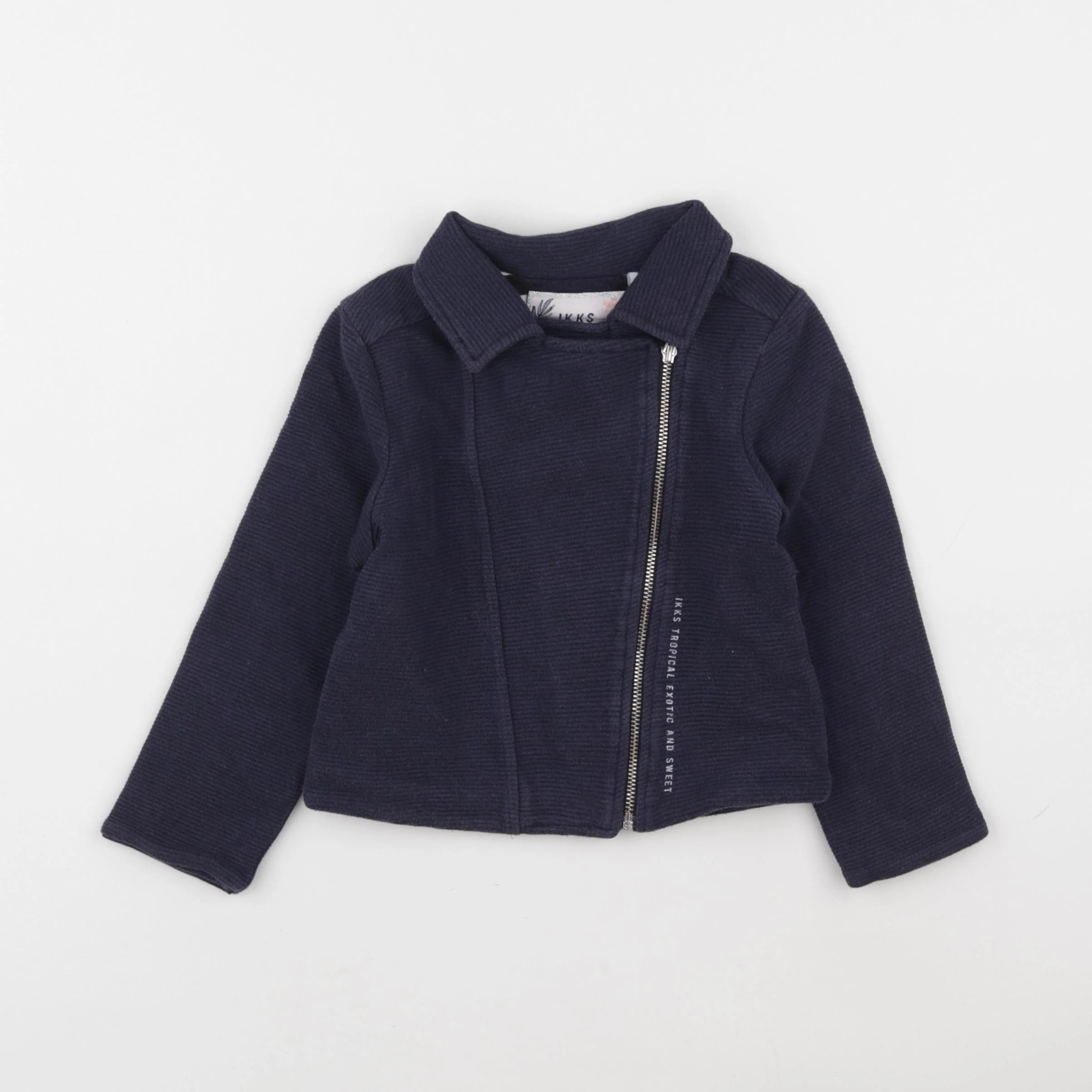 IKKS - veste imprimé au dos bleu - 3 ans