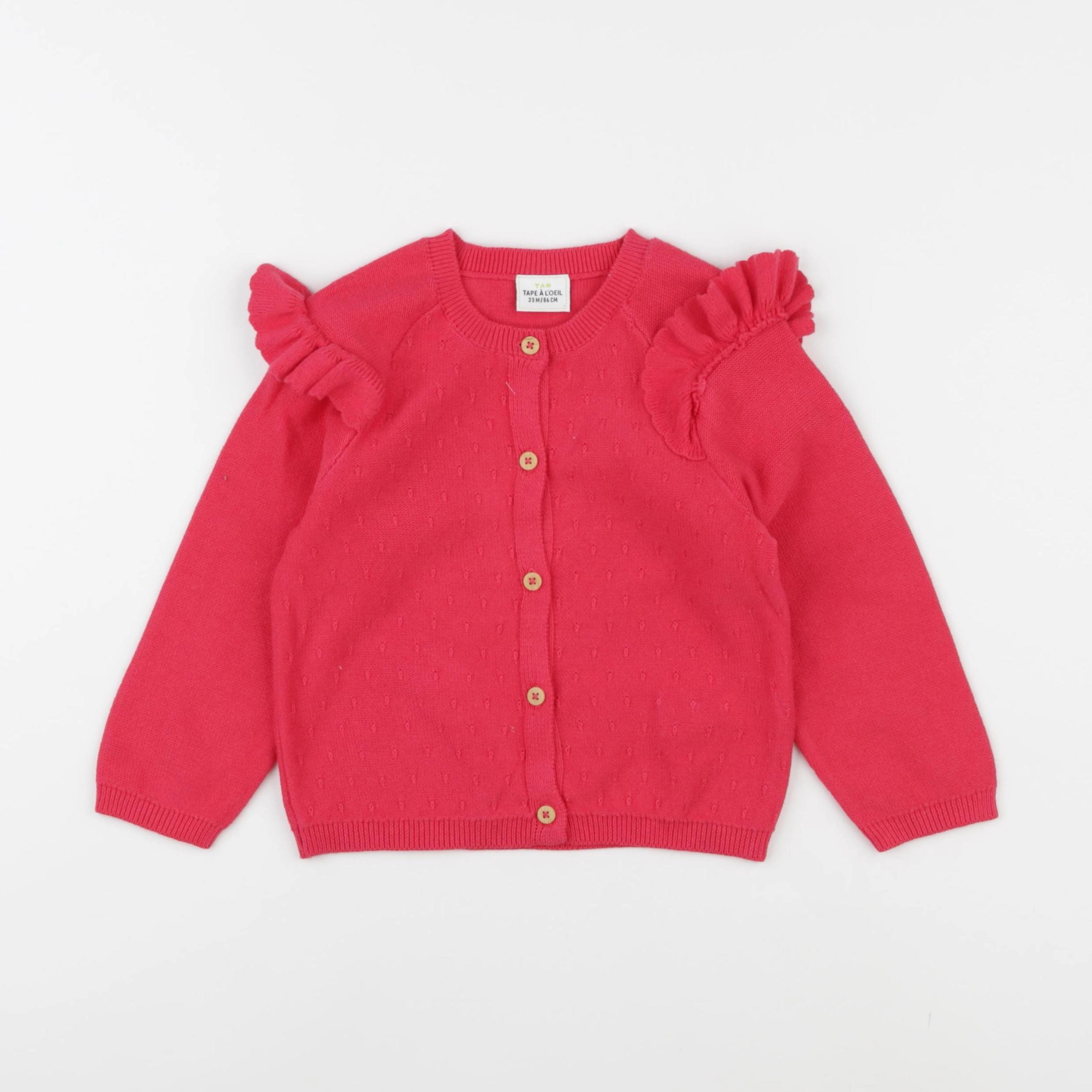 Tape à l'oeil - gilet rose - 24 mois