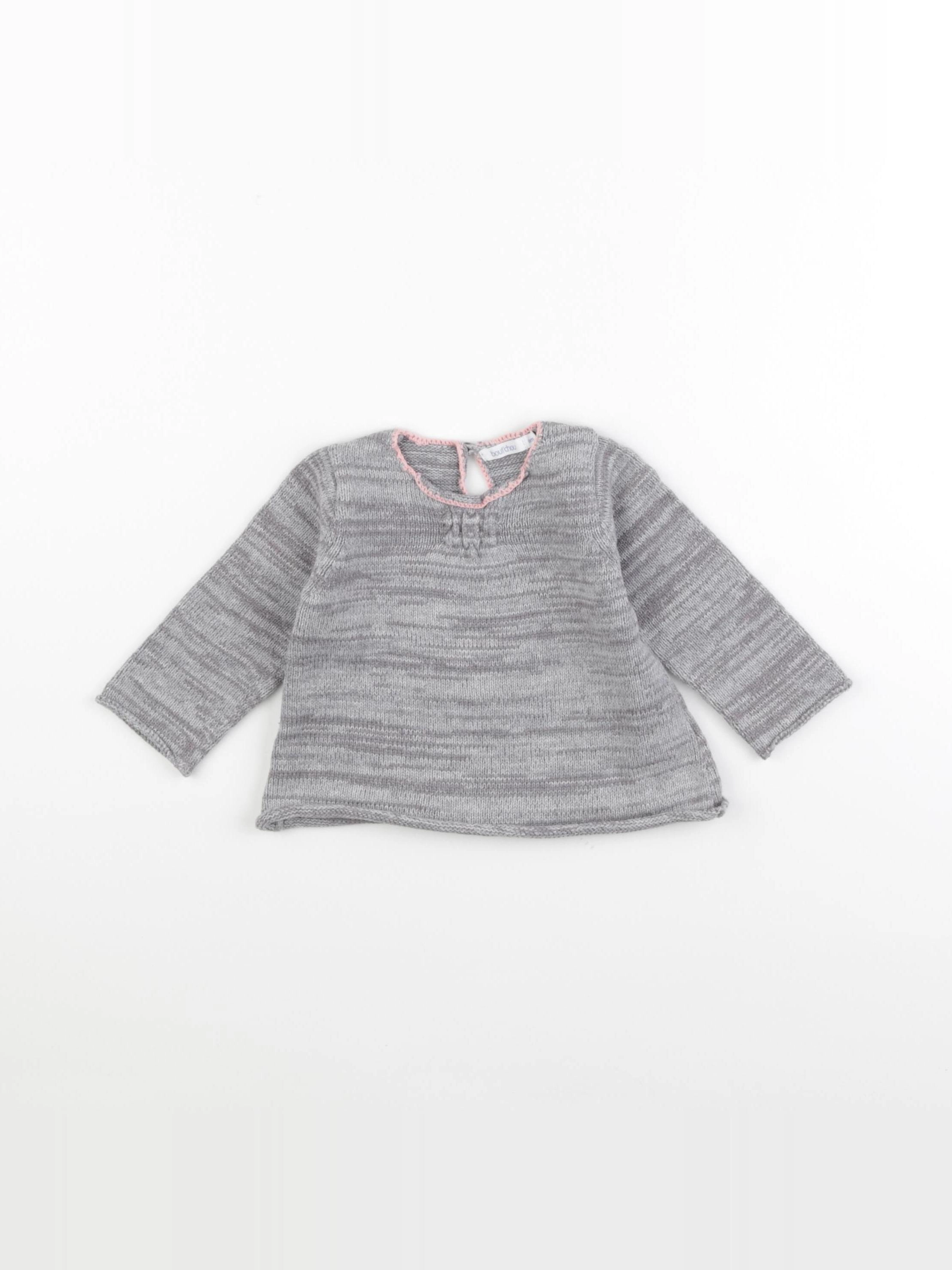 Boutchou - pull gris - 6 mois