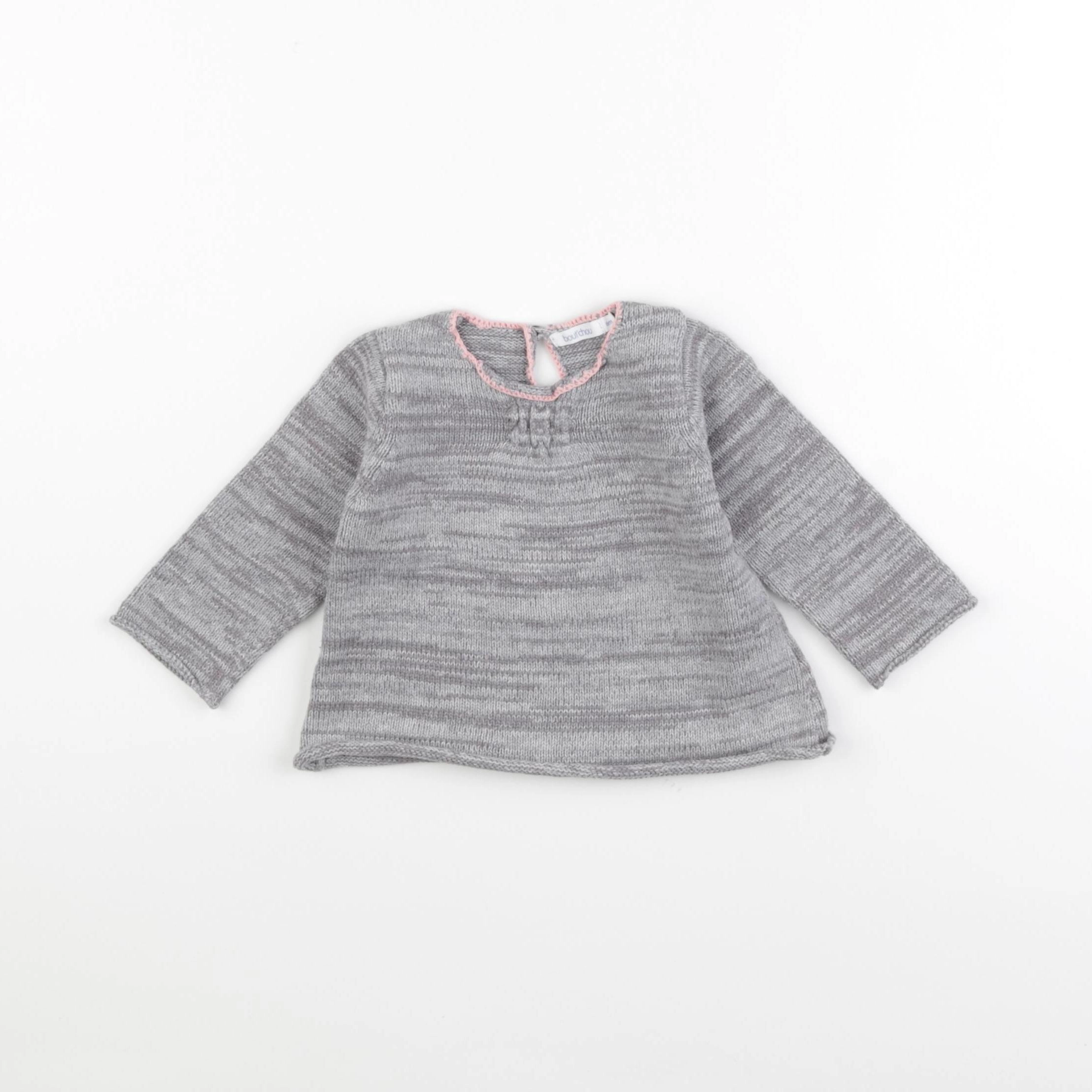 Boutchou - pull gris - 6 mois