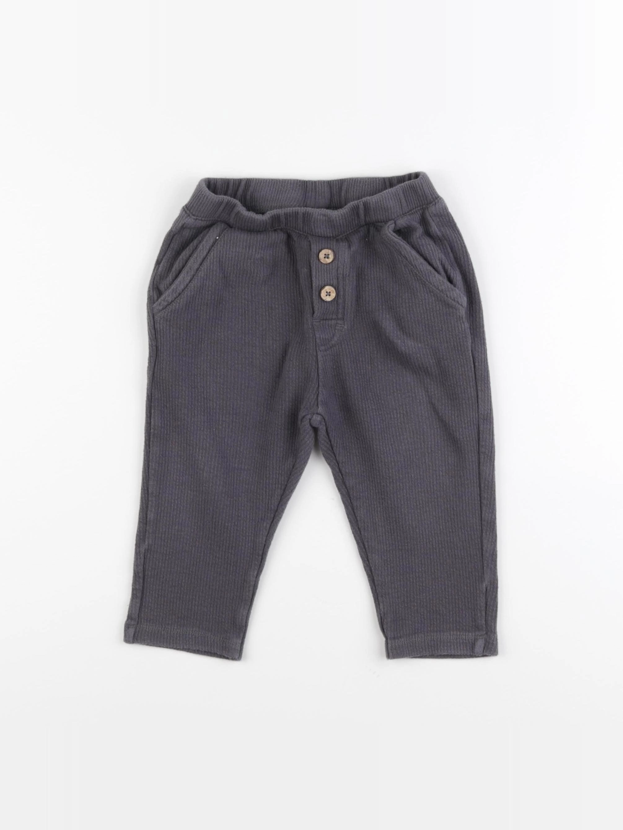 Zara - pantalon gris - 12/18 mois