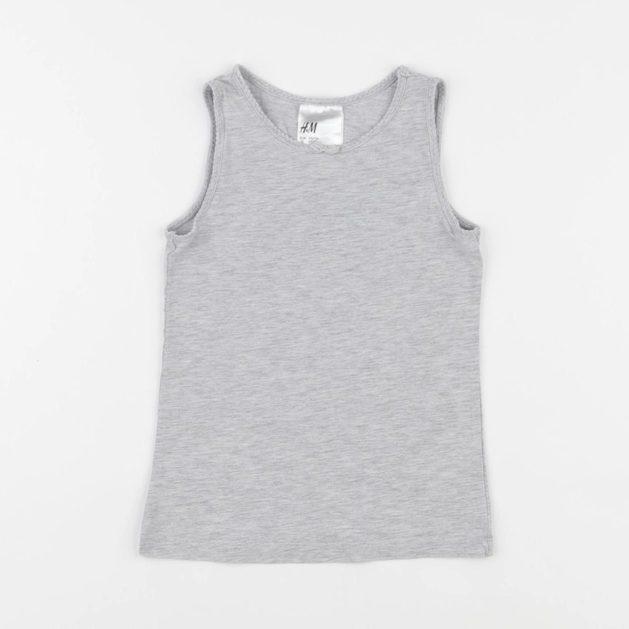 H&M - maillot de corps gris - 4/6 ans