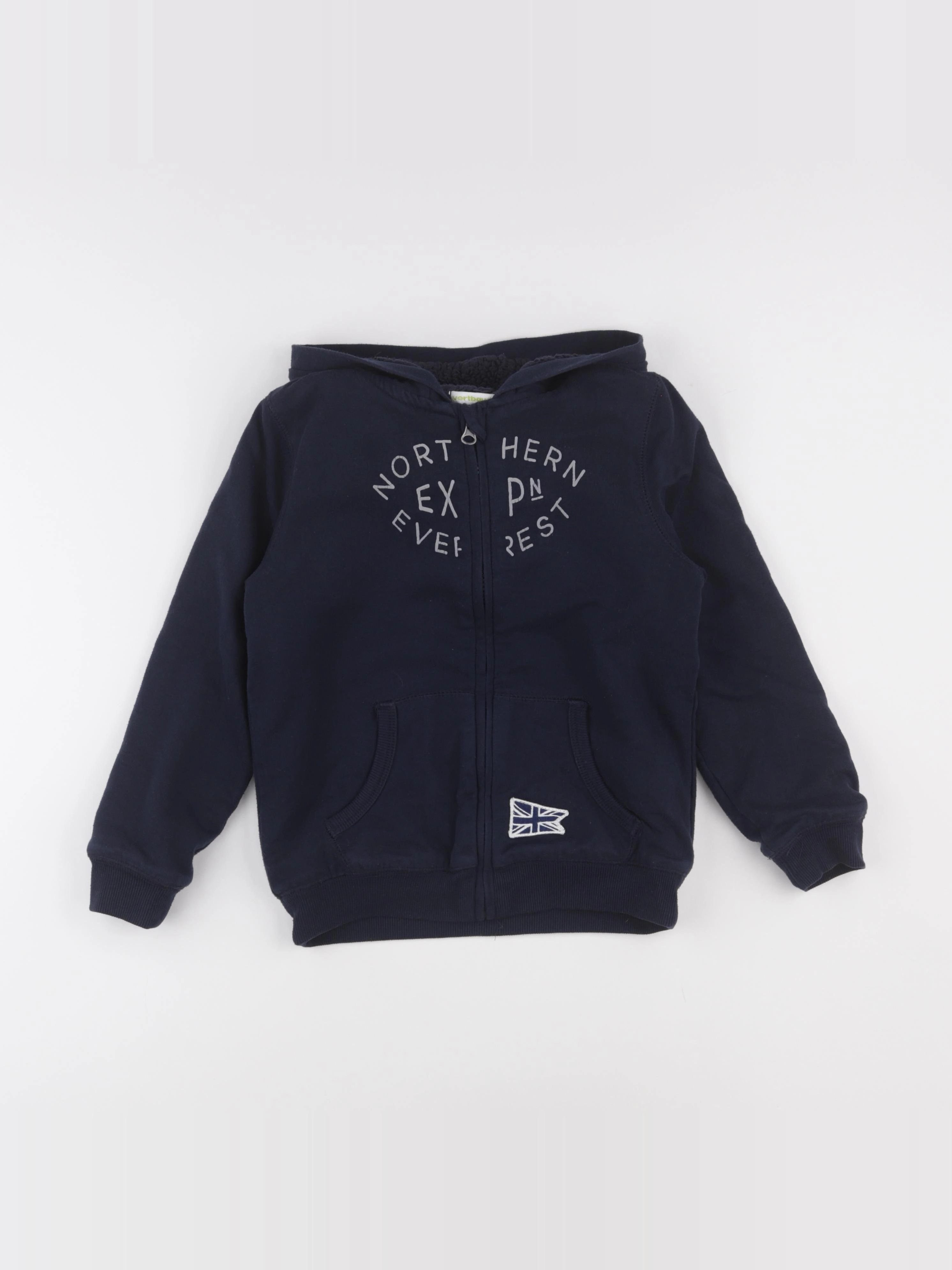 Vertbaudet - sweat bleu - 8 ans