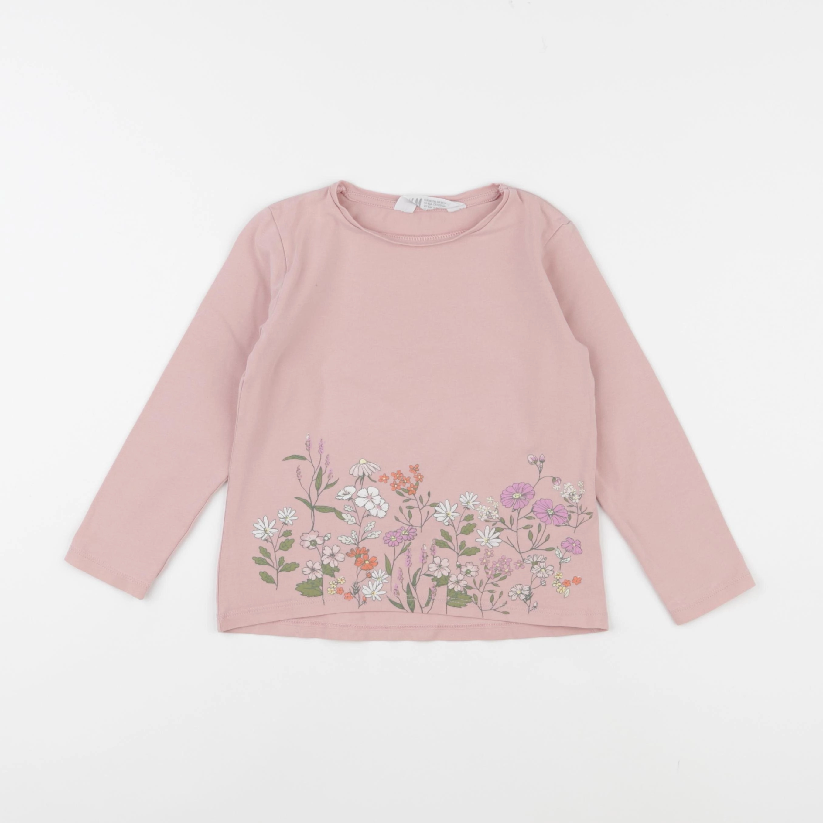H&M - tee-shirt rose - 4/6 ans