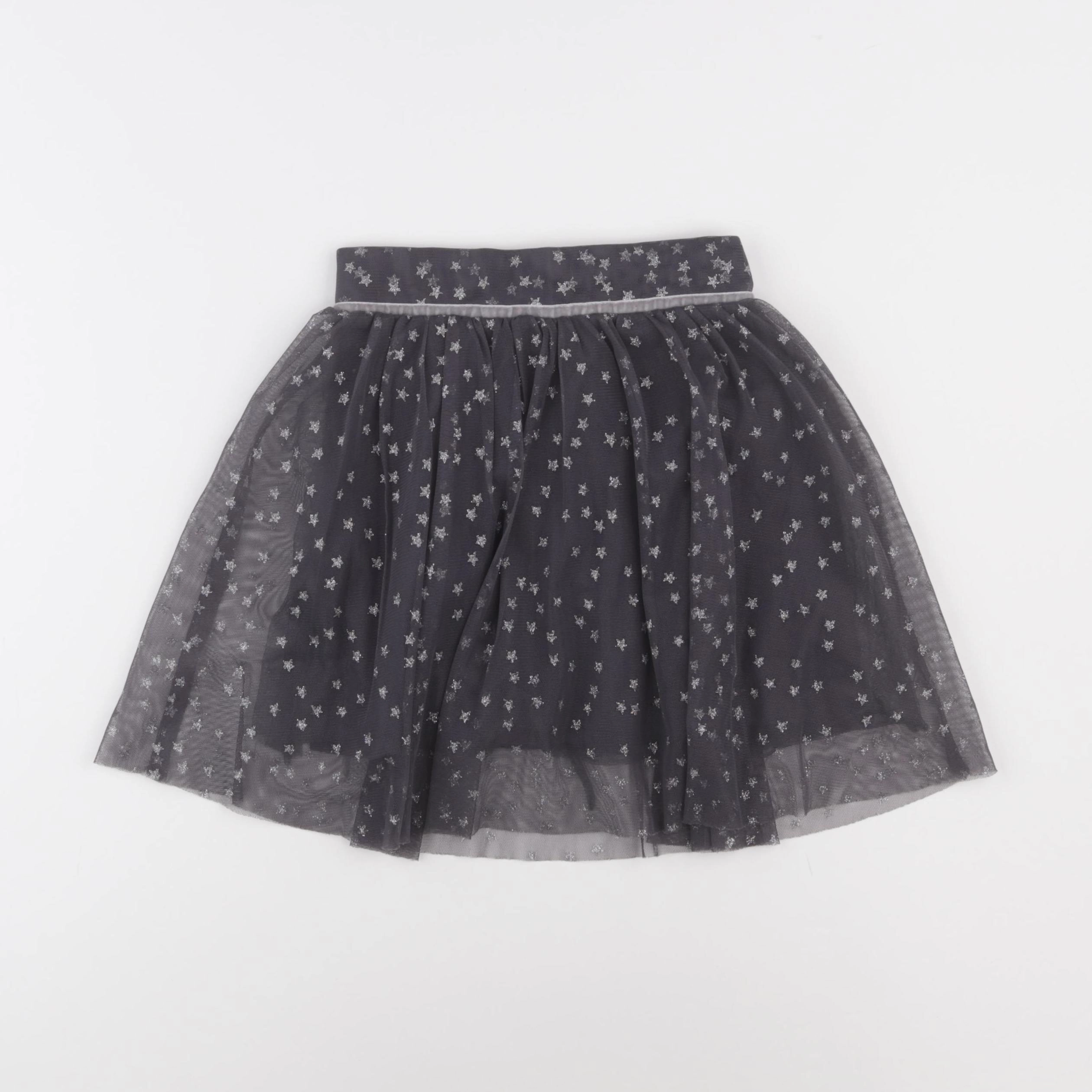 Vertbaudet - jupe gris, argent - 6 ans