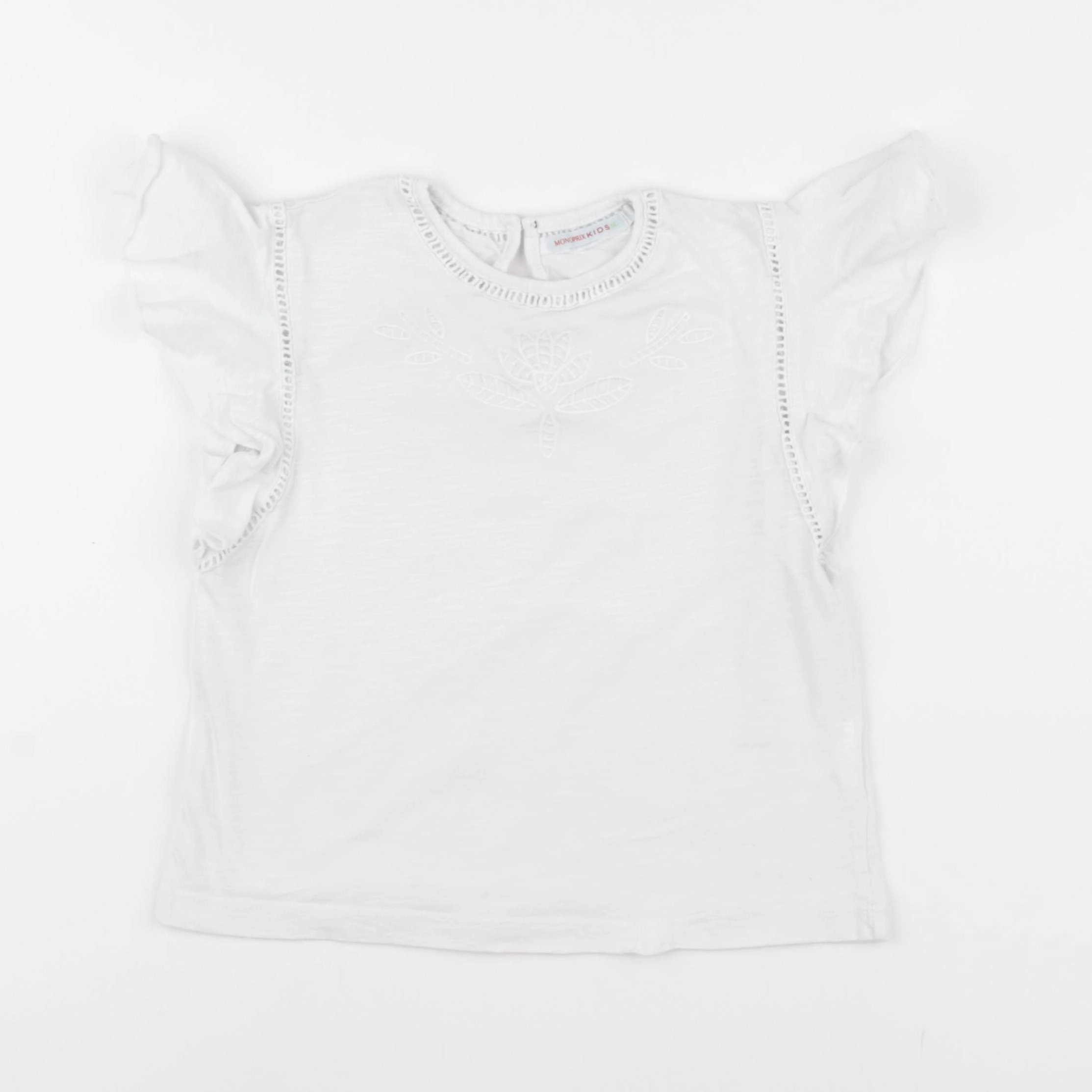 Monoprix - tee-shirt blanc - 6 ans