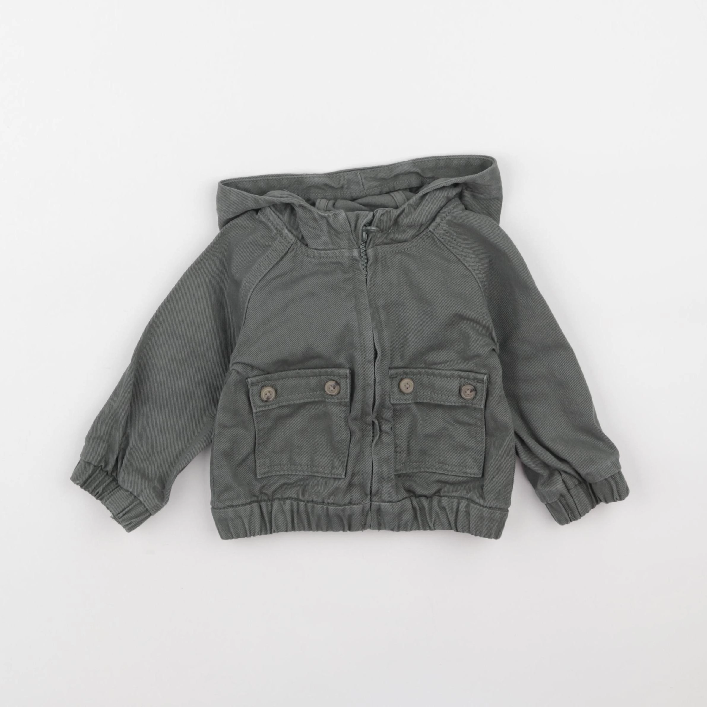 Vertbaudet - veste vert - 9 mois