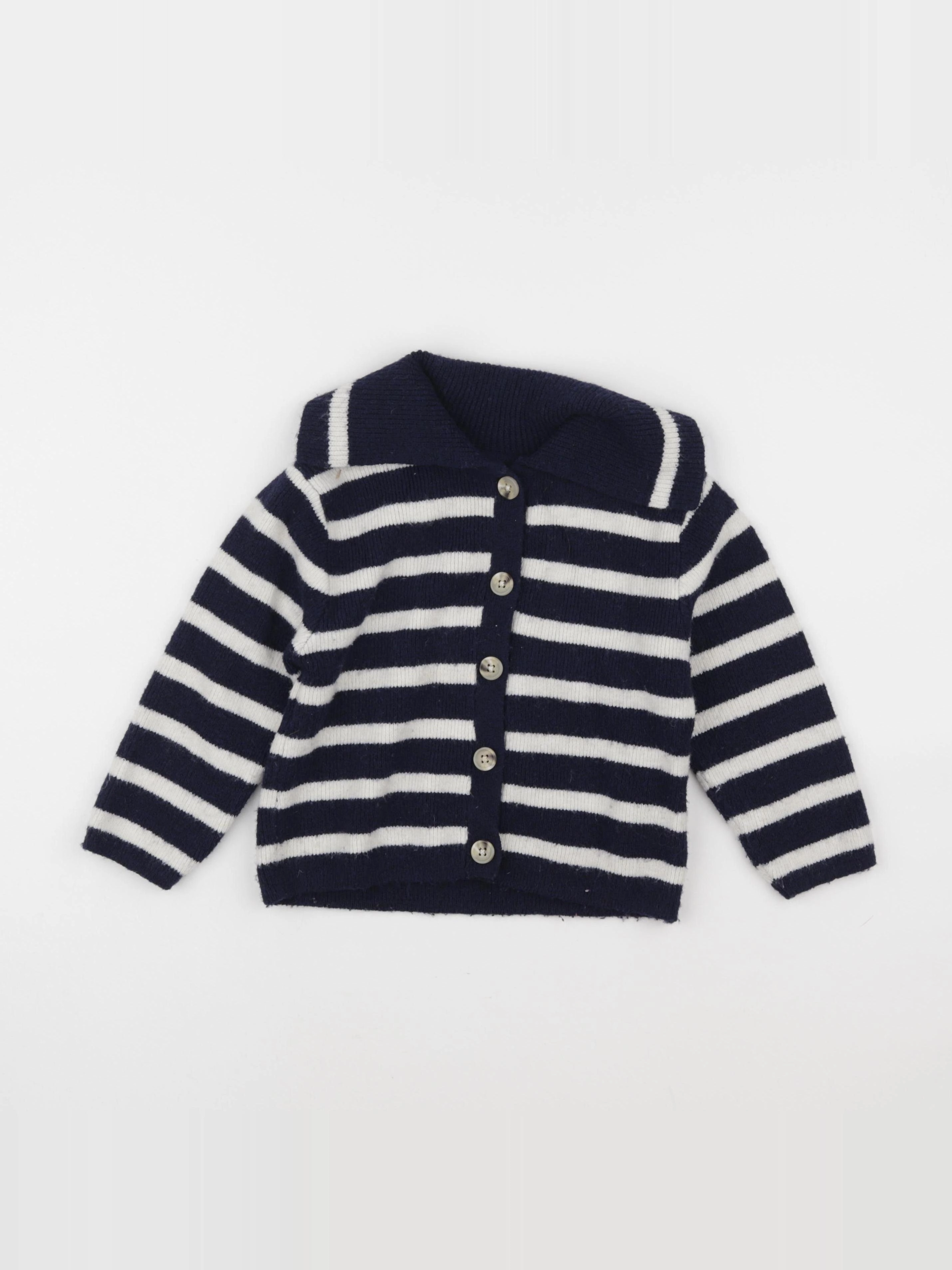 Zara - pull bleu, blanc - 5/6 ans