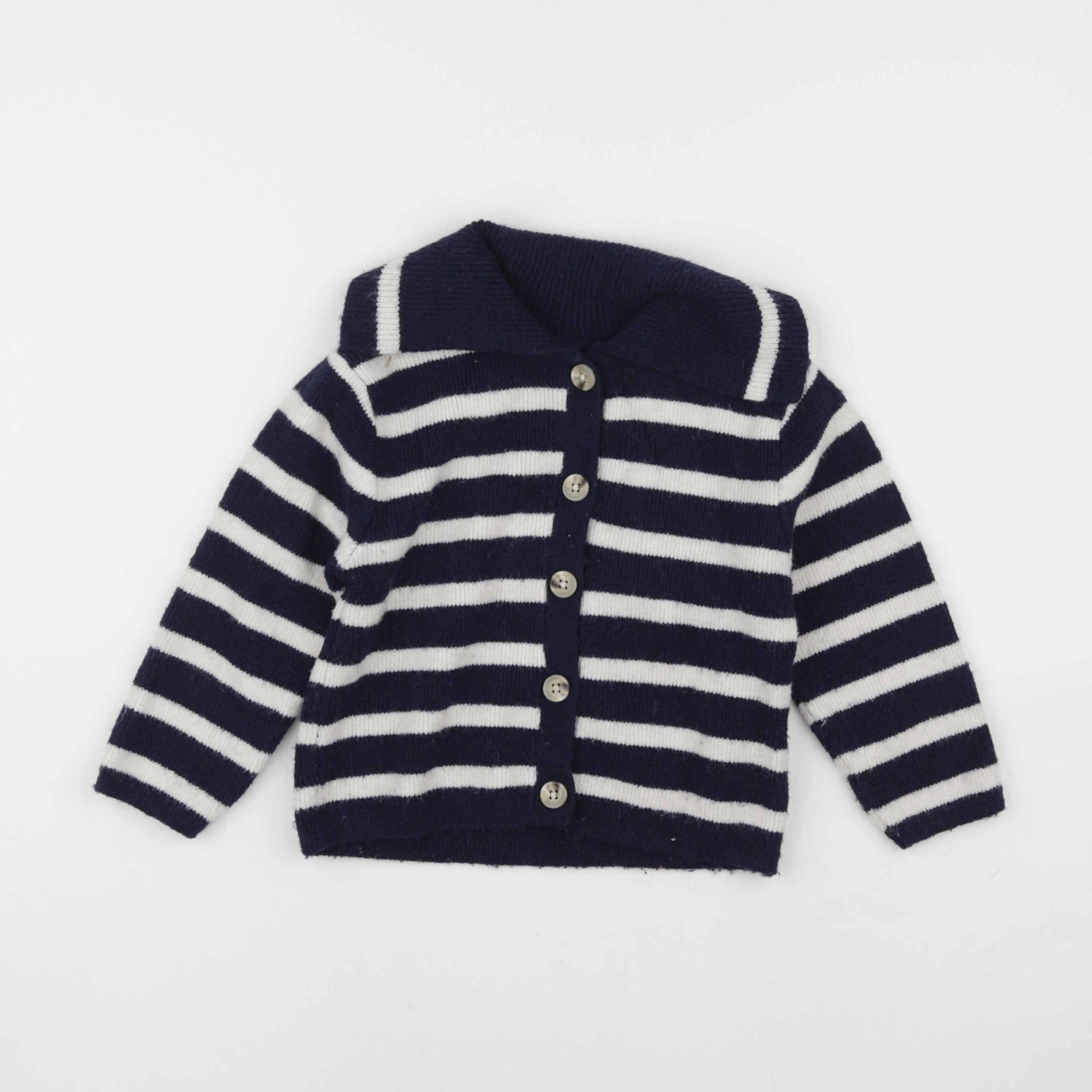 Zara - pull bleu, blanc - 5/6 ans