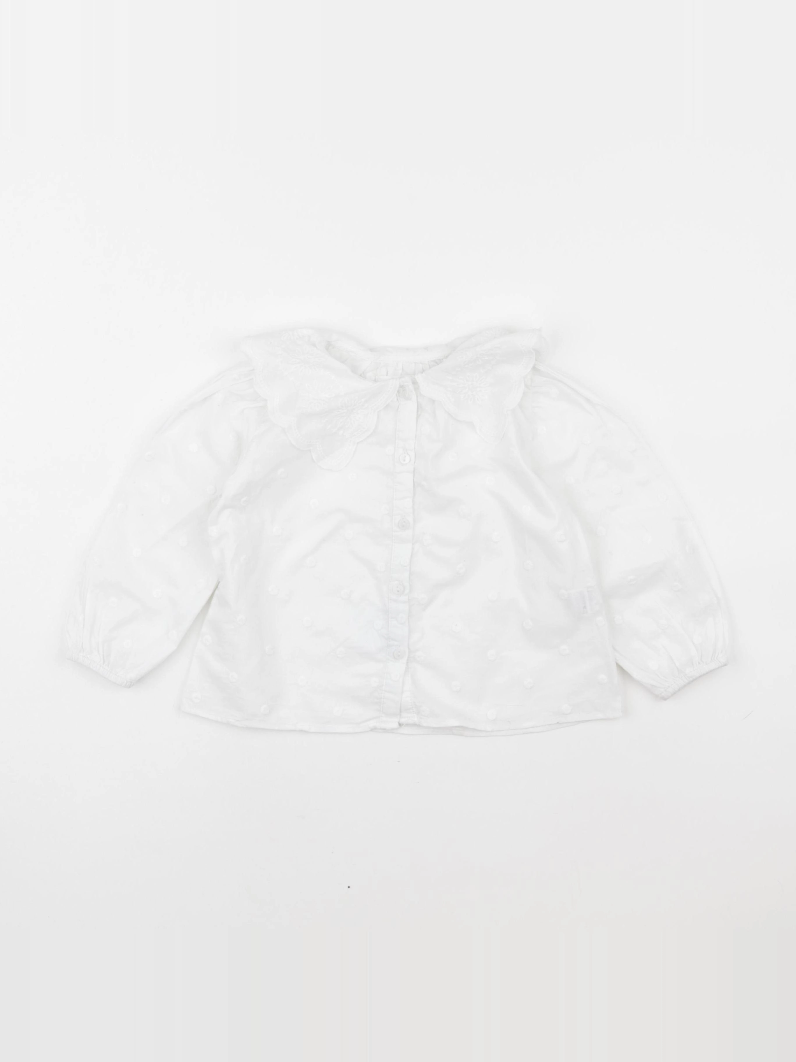 Zara - blouse blanc - 18/24 mois