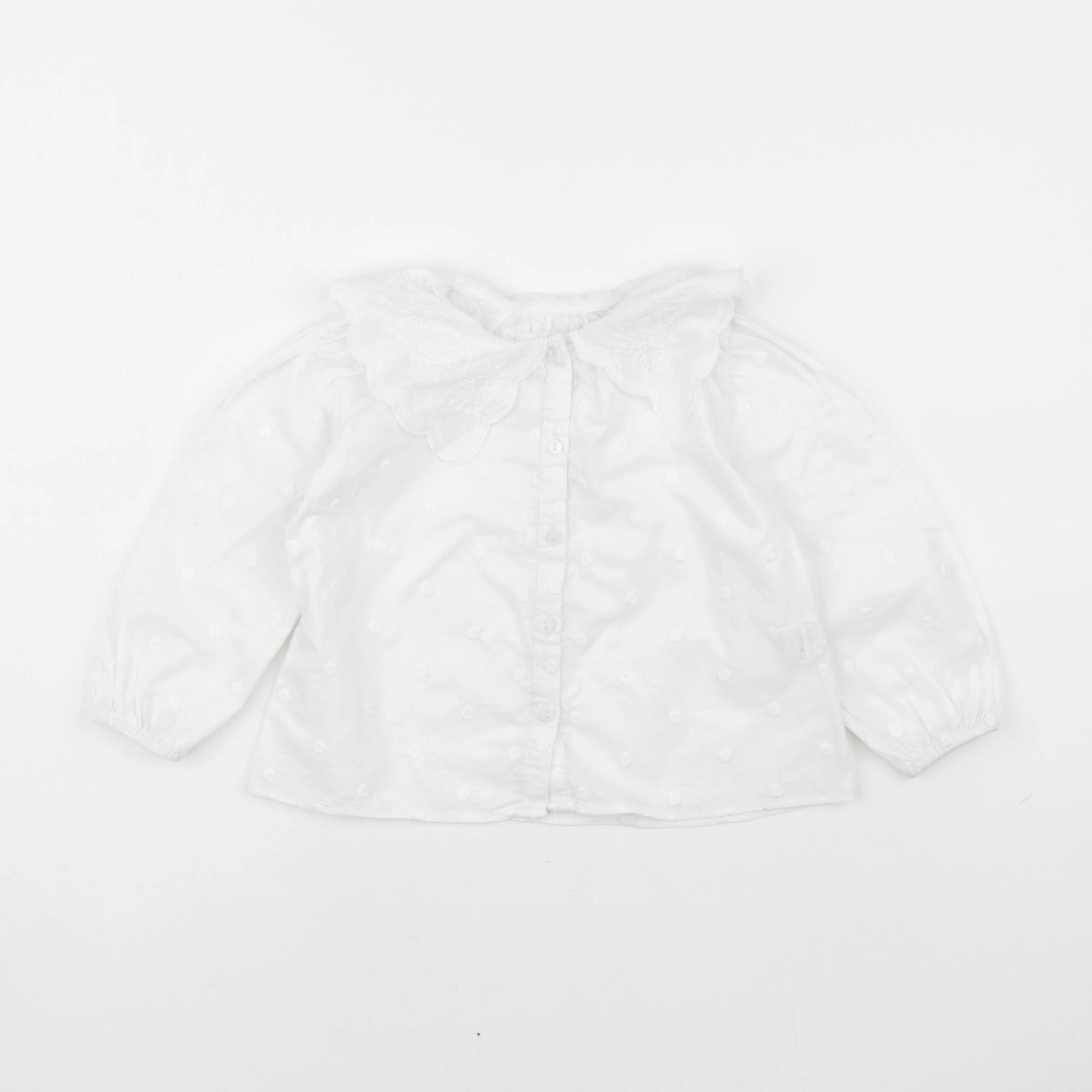 Zara - blouse blanc - 18/24 mois