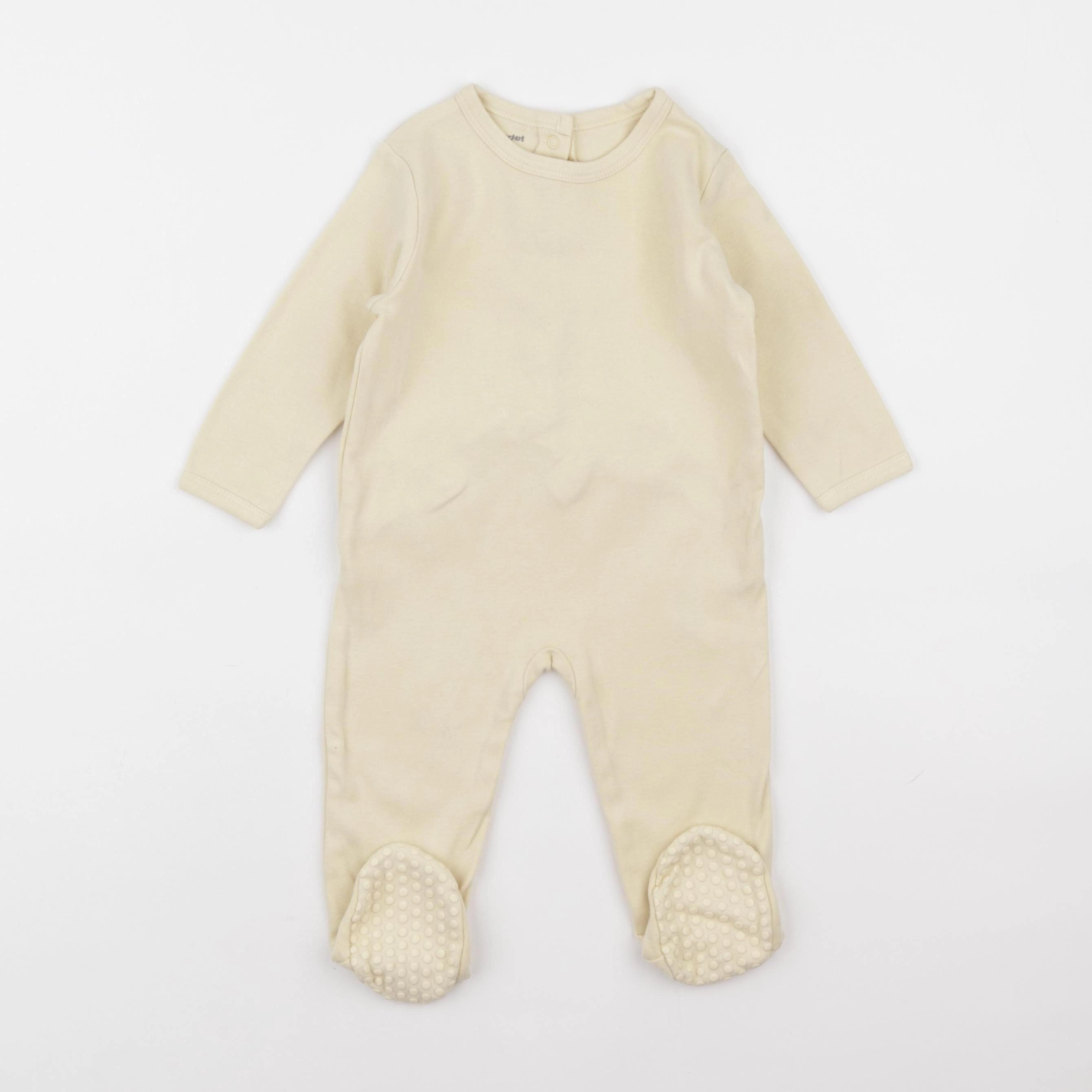 Vertbaudet - pyjama coton jaune - 12 mois
