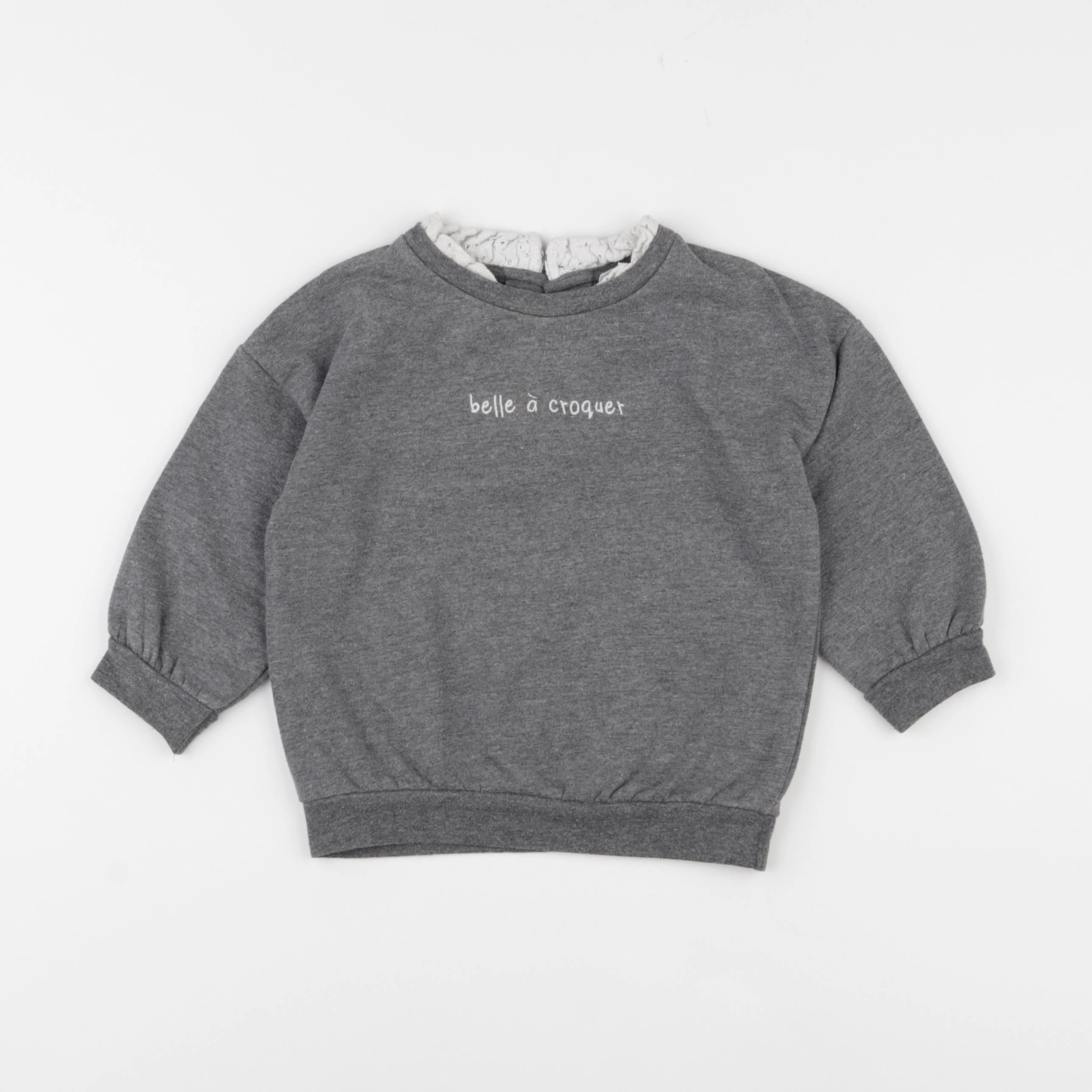 La Redoute - sweat gris - 2 ans