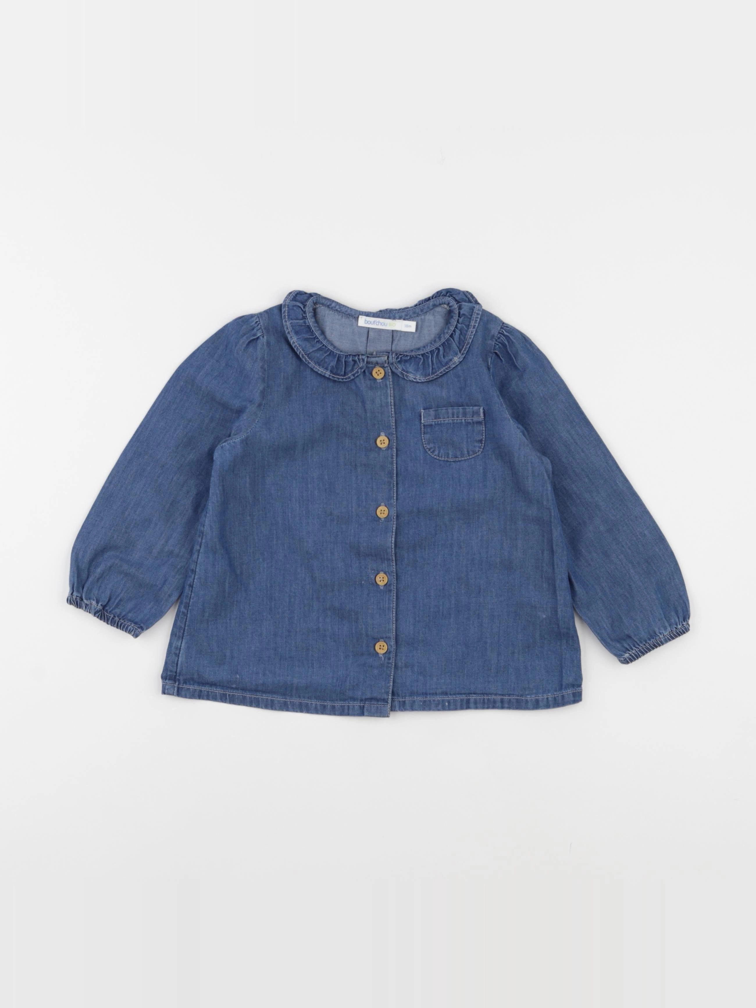 Boutchou - blouse bleu - 18 mois