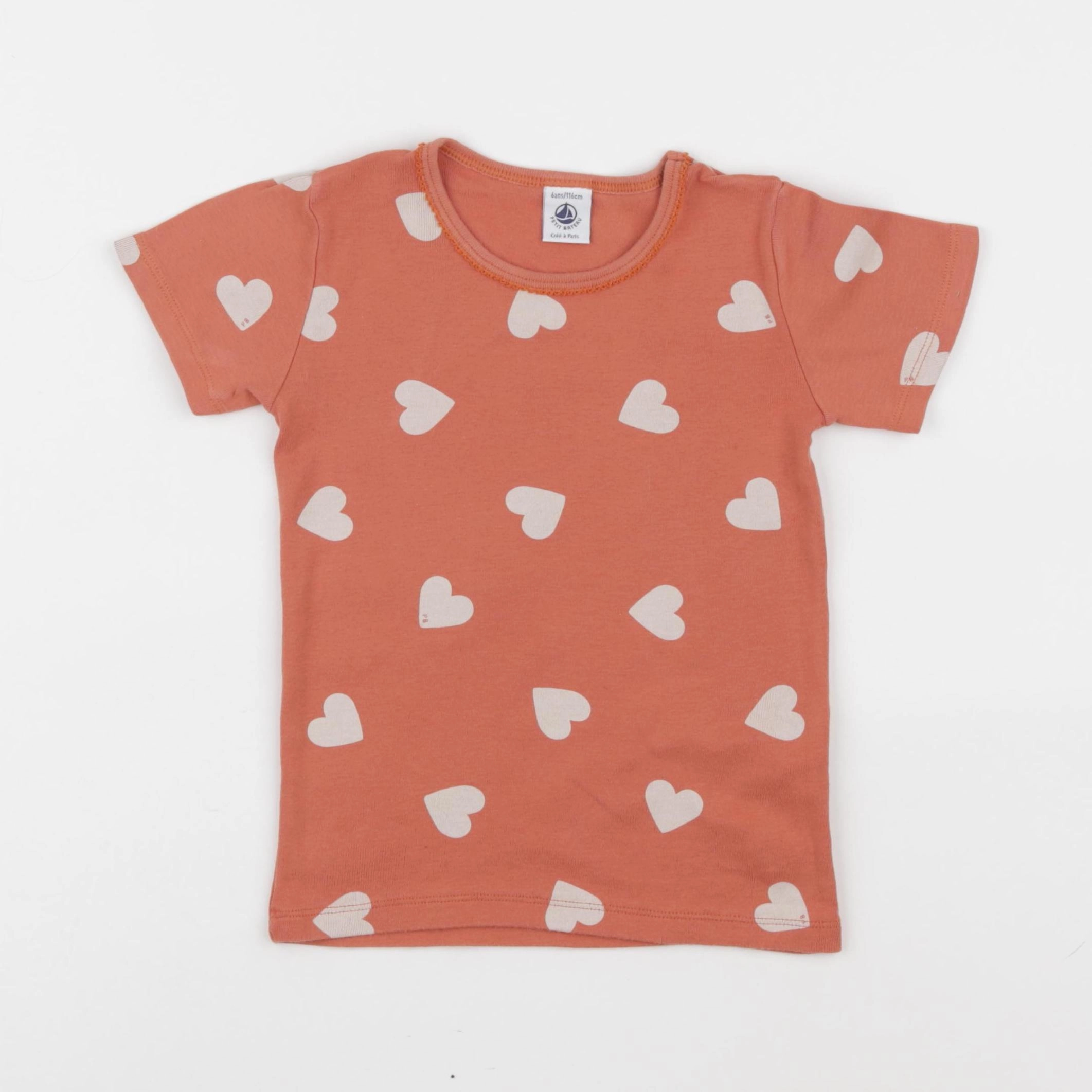 Petit Bateau - maillot de corps rose - 6 ans