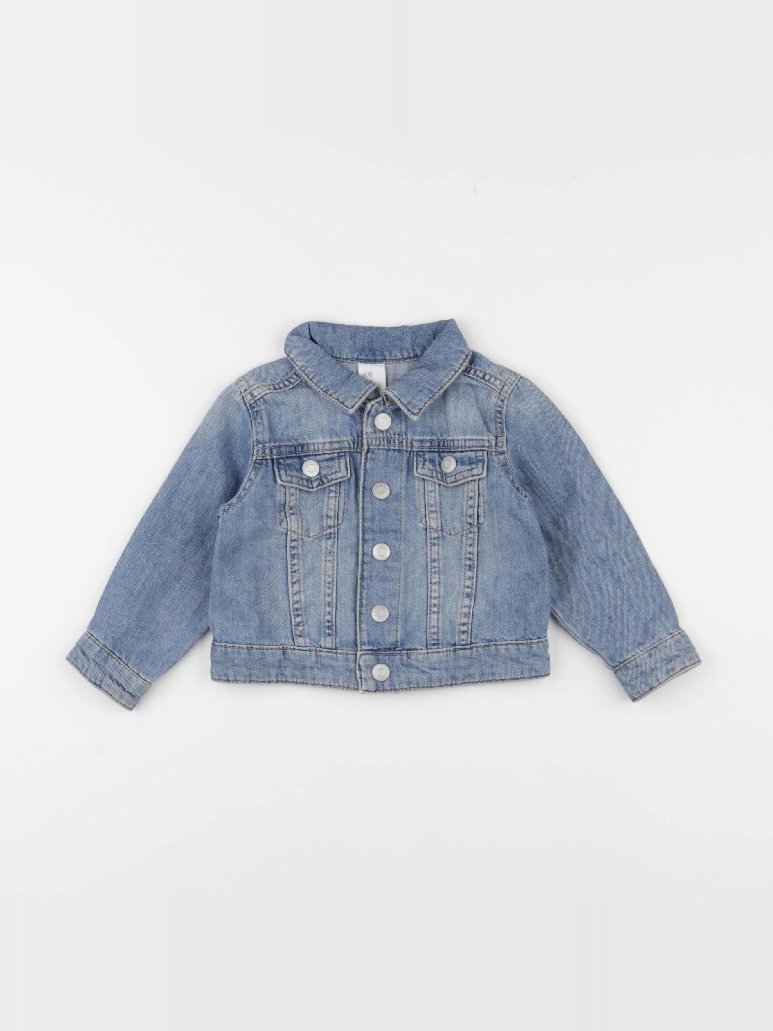 H&M - veste bleu - 9/12 mois