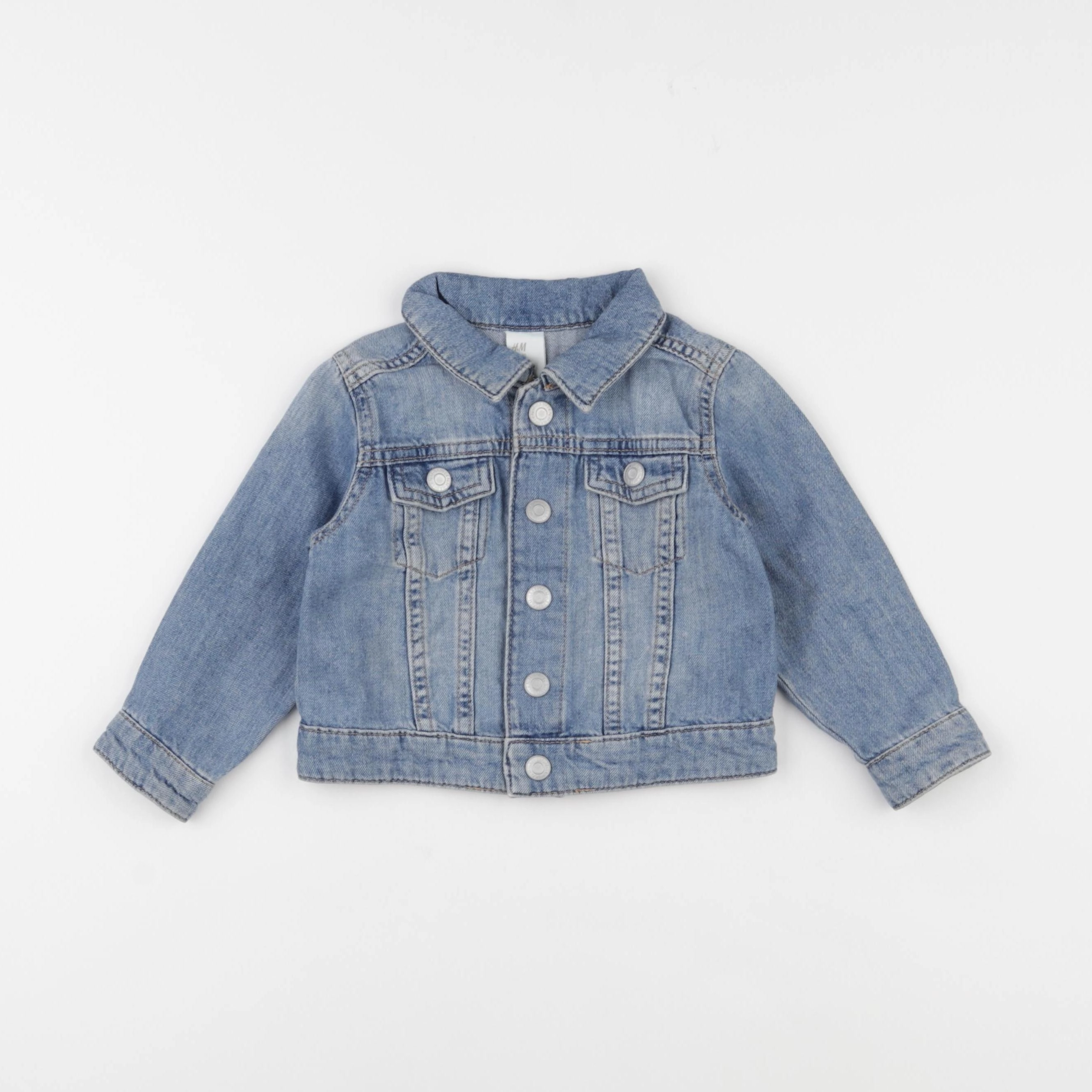 H&M - veste bleu - 9/12 mois