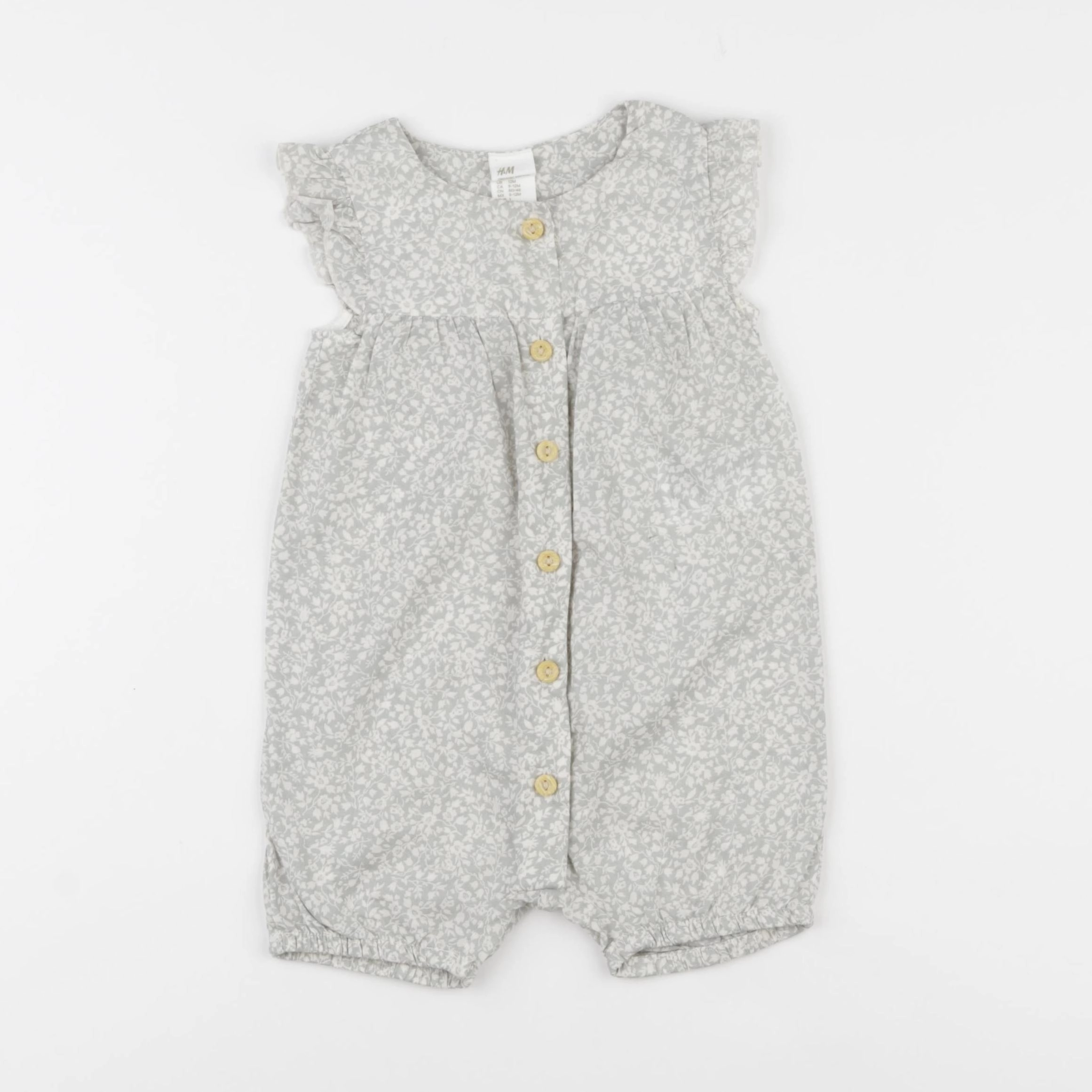 H&M - combinaison vert - 9/12 mois