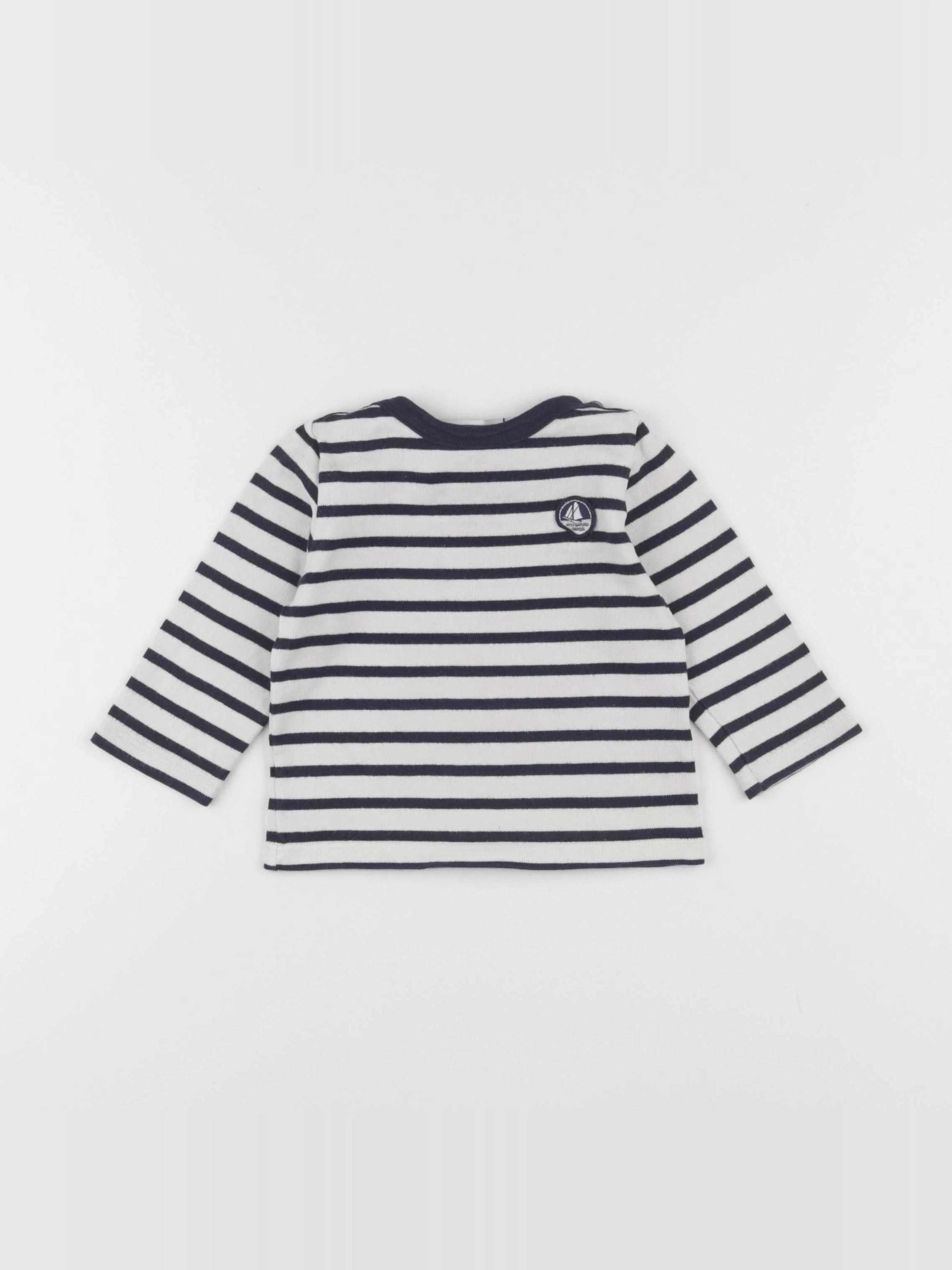 Petit Bateau - pull beige, bleu - 12 mois