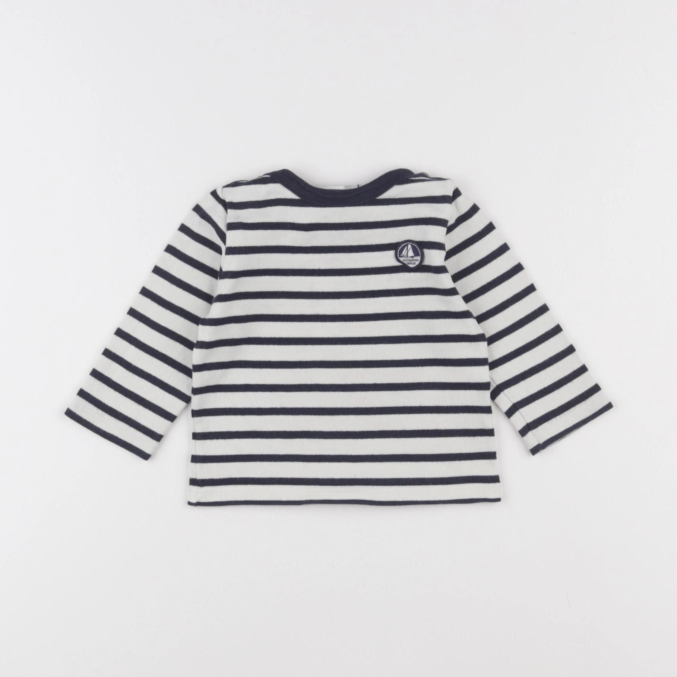 Petit Bateau - pull beige, bleu - 12 mois