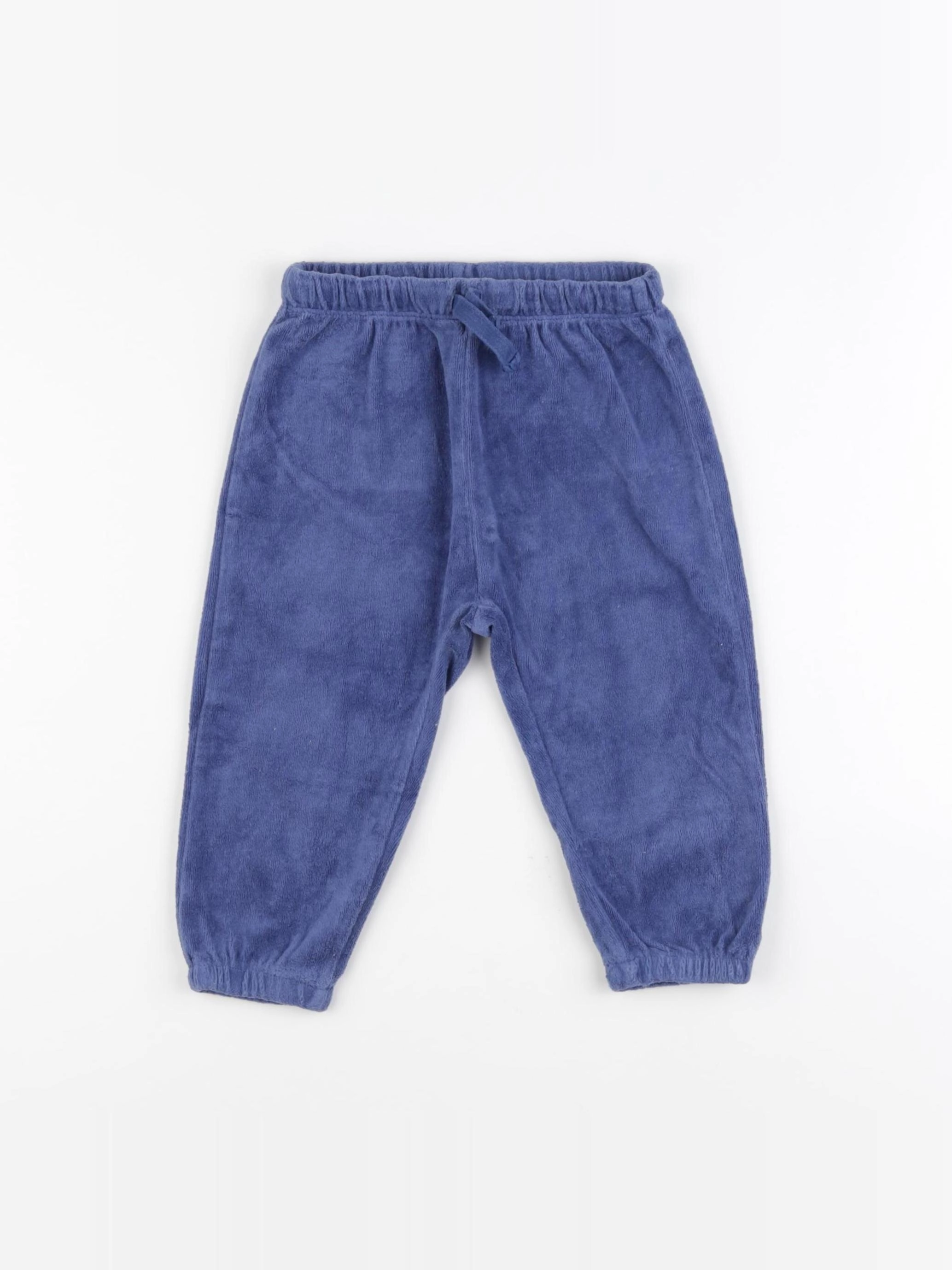 H&M - pantalon bleu - 12/18 mois