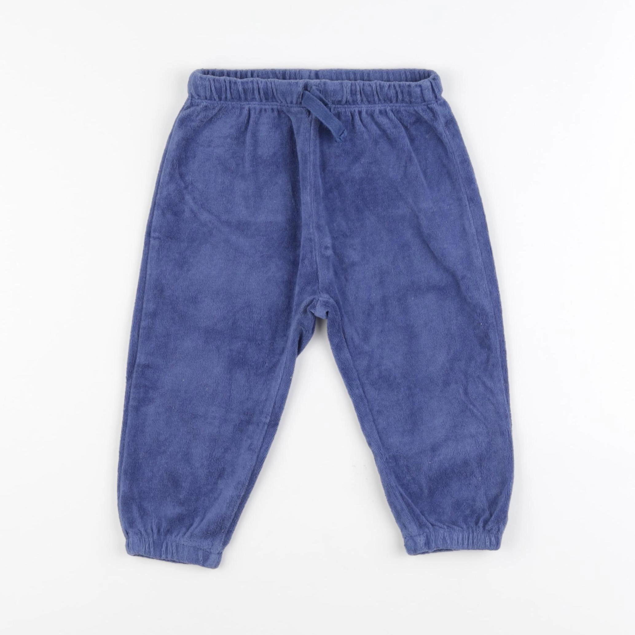 H&M - pantalon bleu - 12/18 mois