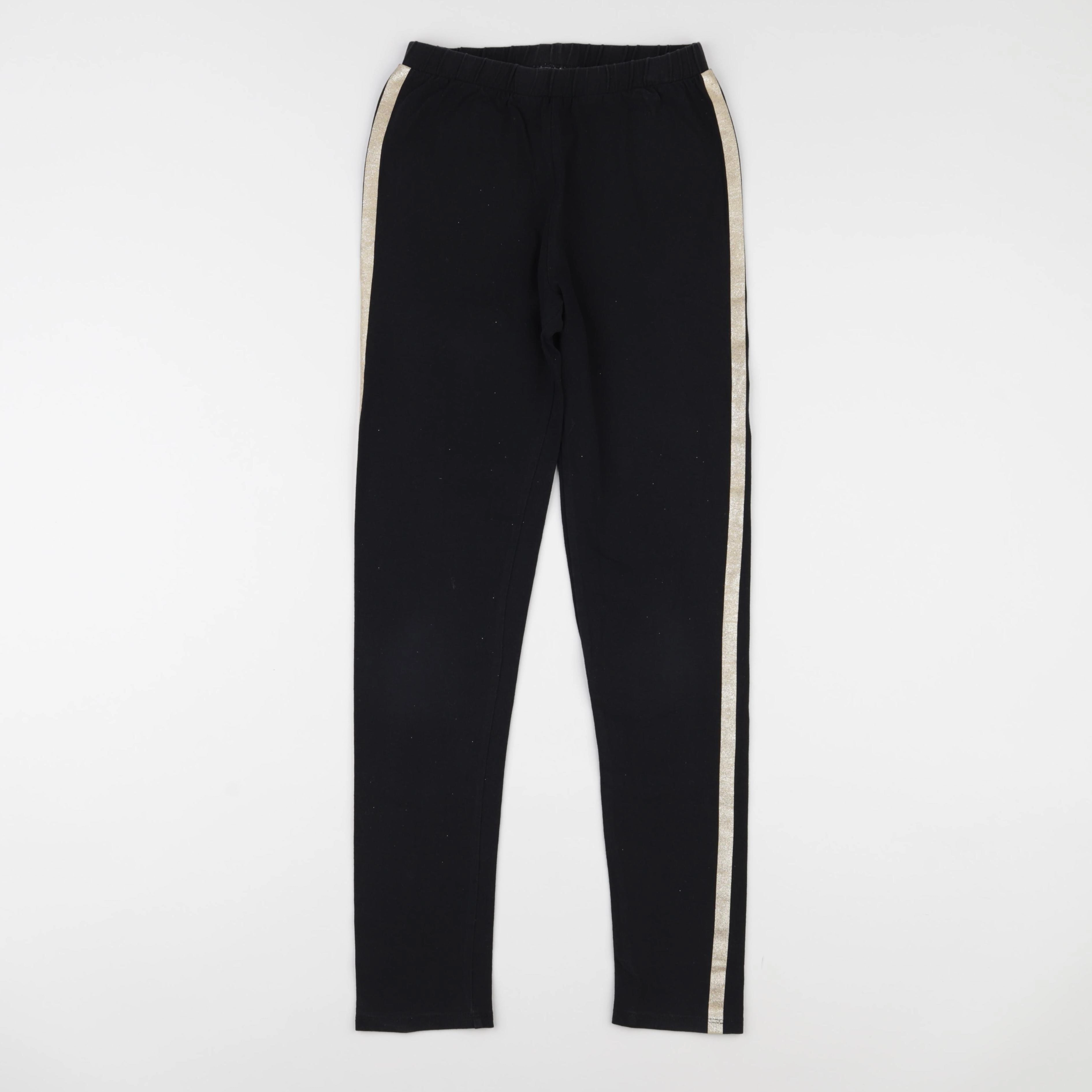 Vertbaudet - legging noir, or - 12 ans
