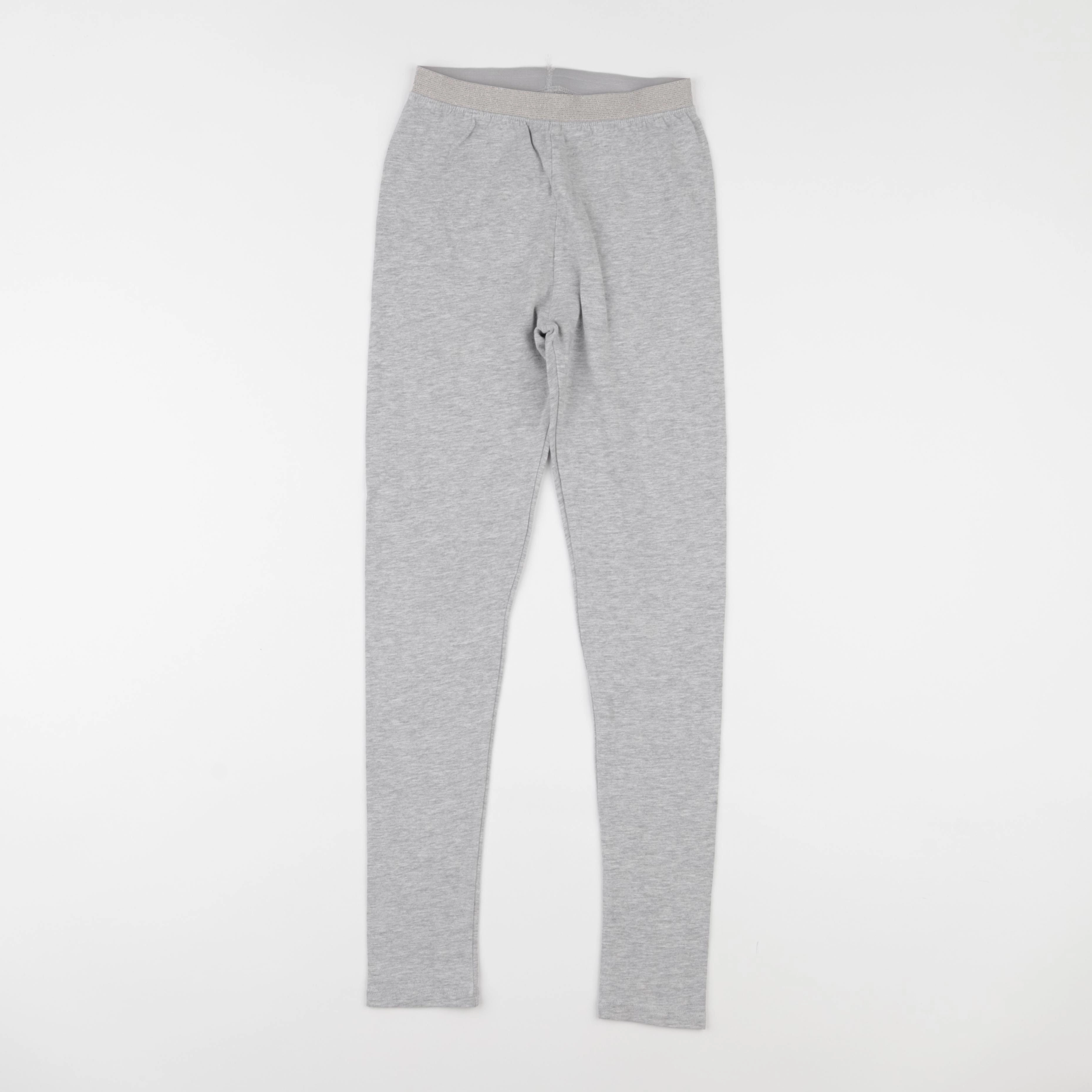 Vertbaudet - legging gris, or - 10 ans